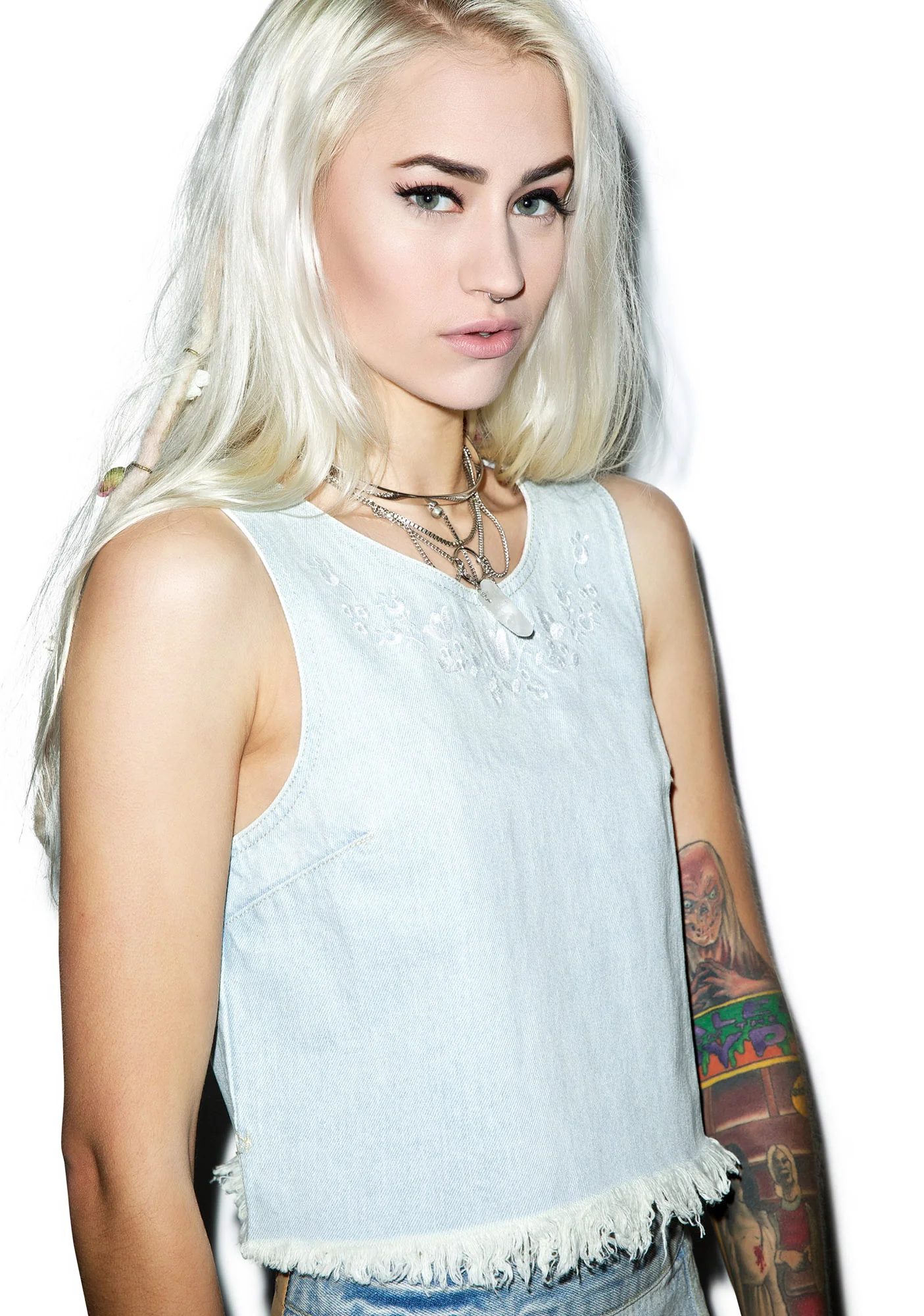 Moku Rigid Denim Shell Top - Image 2