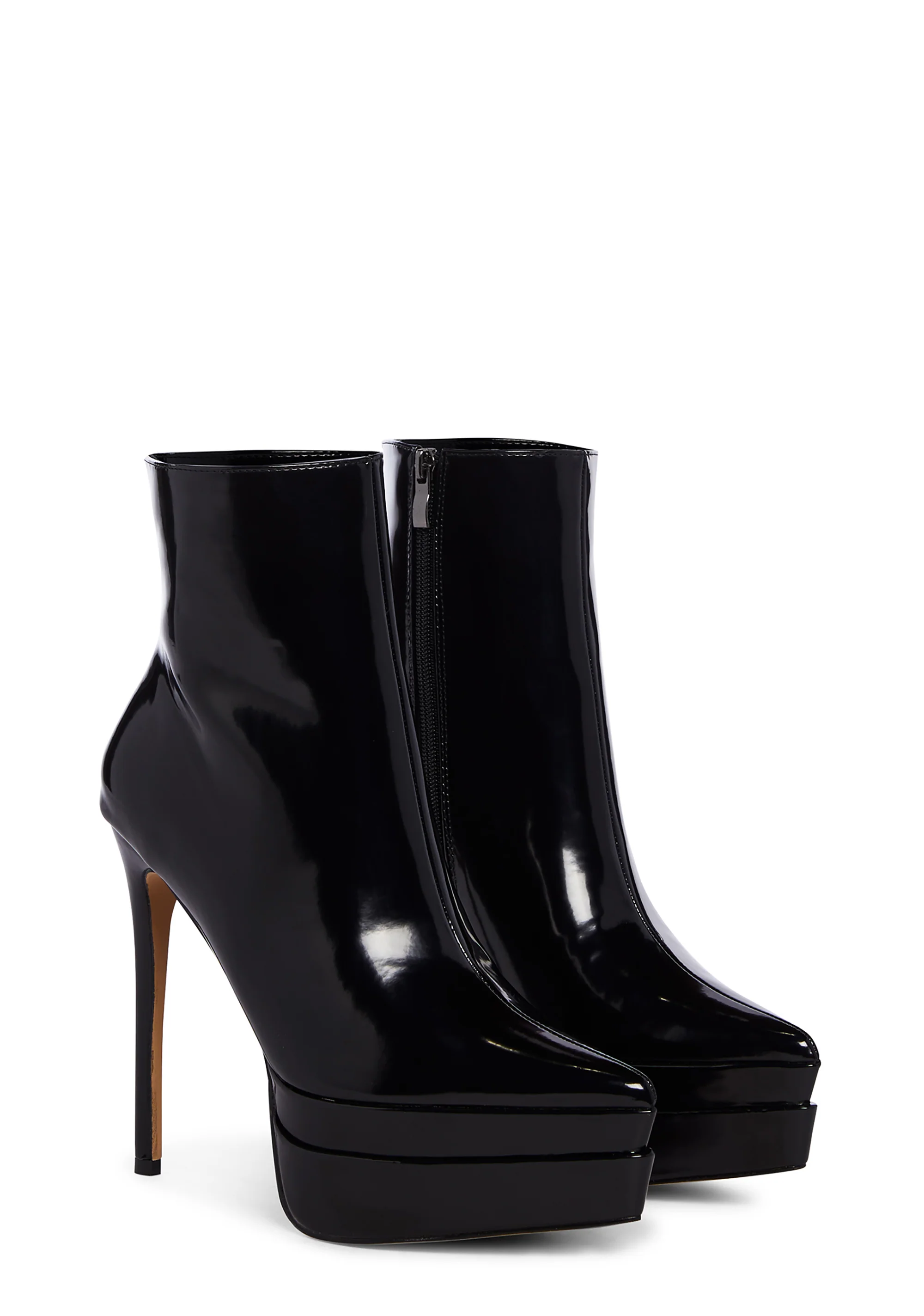 Mondavi Heeled Platform Boots - Black - Image 3