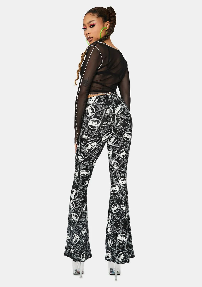 Money Attractor Flared Pants - Image 4