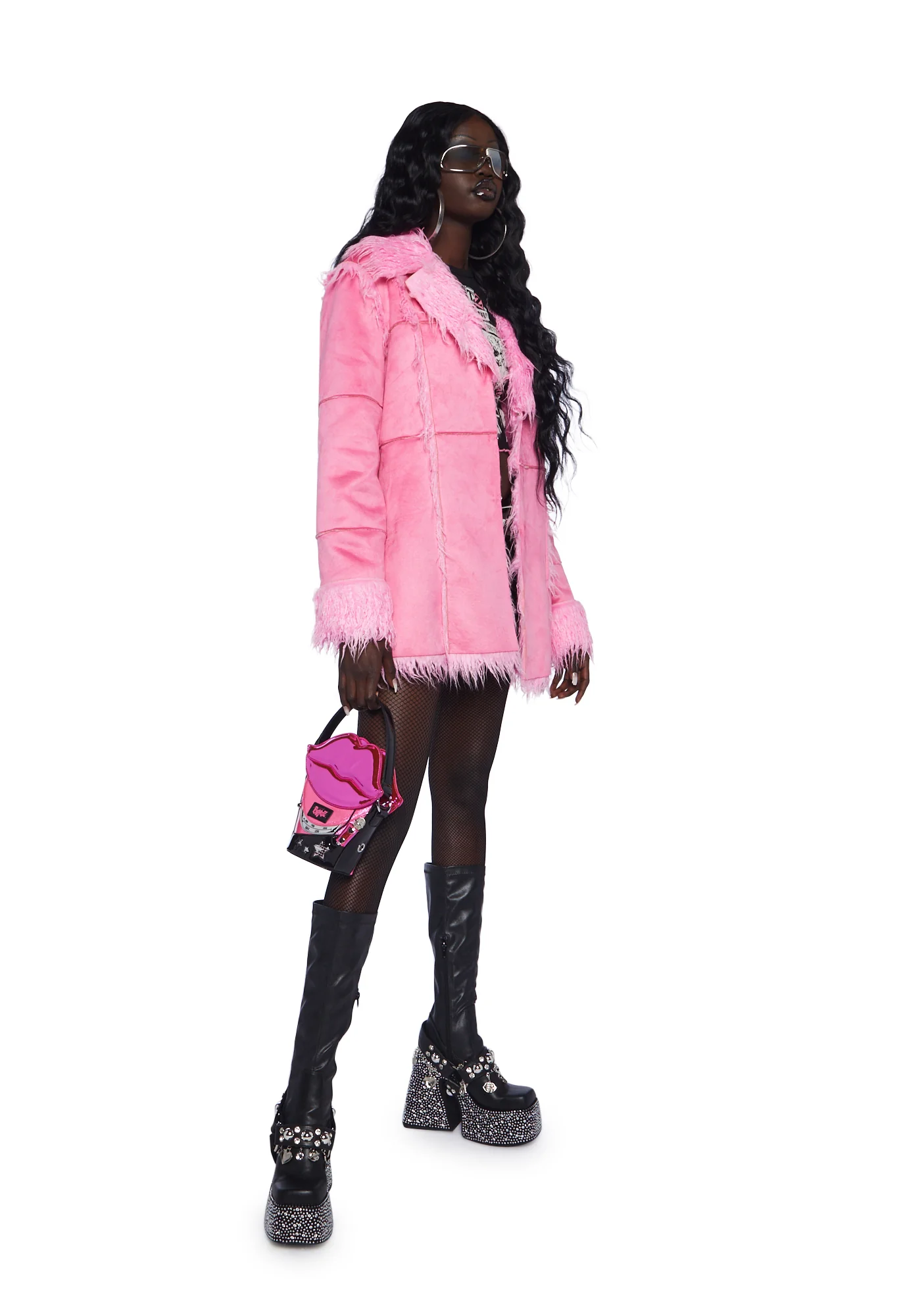 Money Not Boys Faux Fur Coat - Image 2