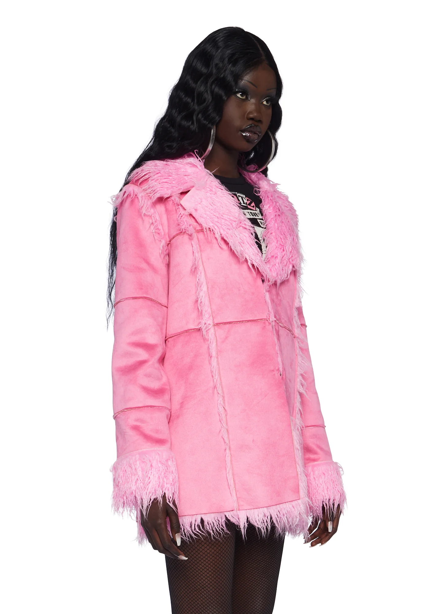 Money Not Boys Faux Fur Coat - Image 3