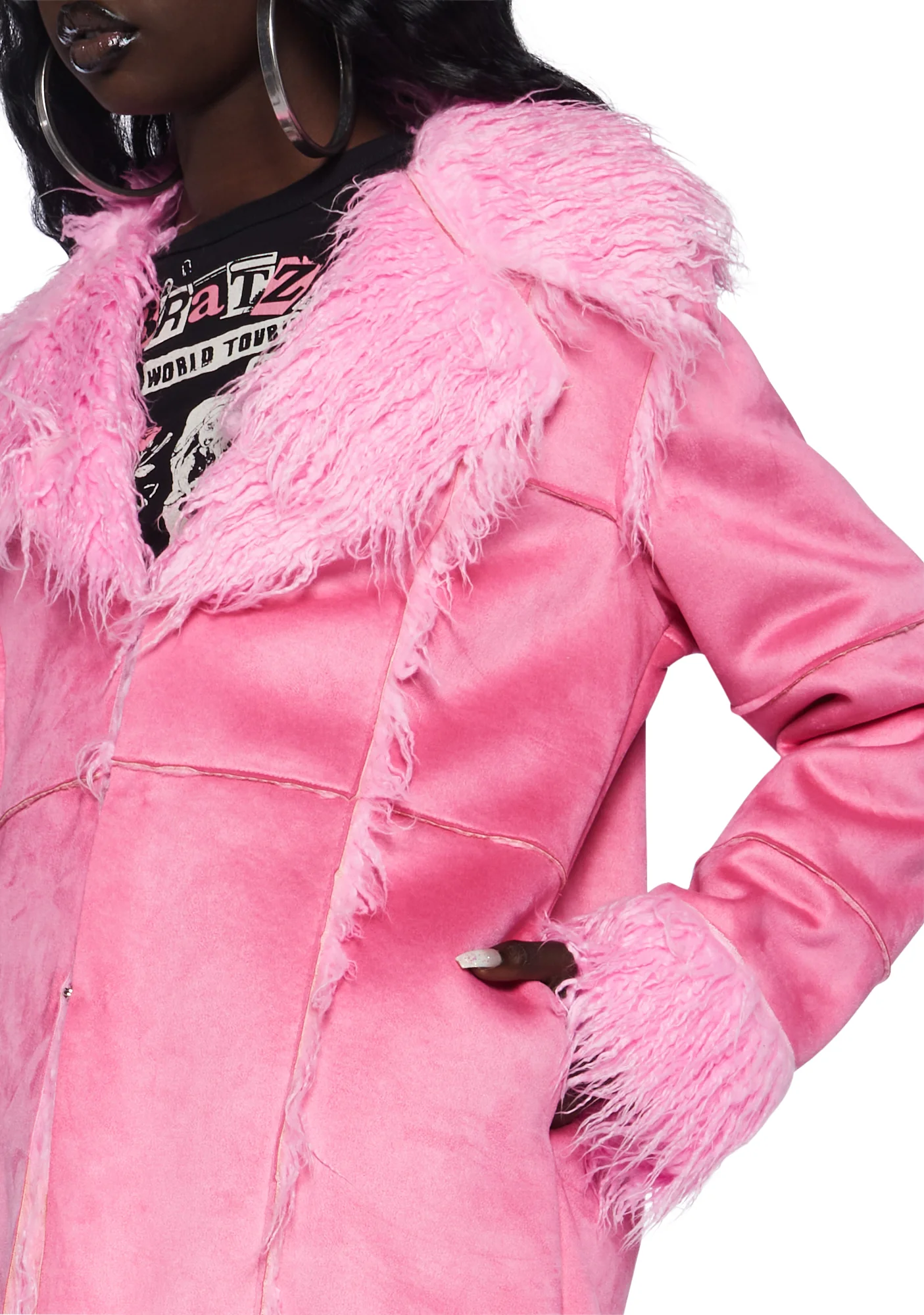 Money Not Boys Faux Fur Coat - Image 6