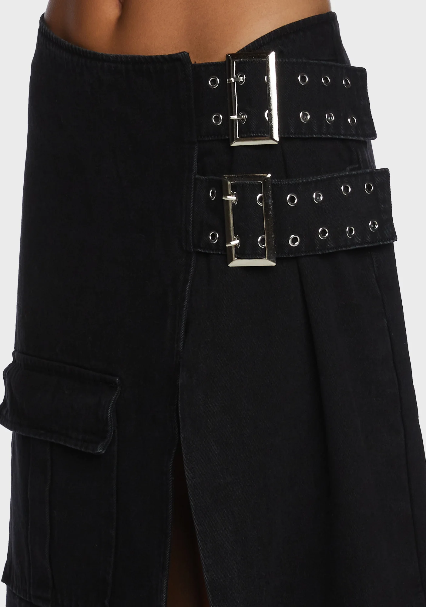 Monica Buckle Wrap Midi Skirt - Image 2