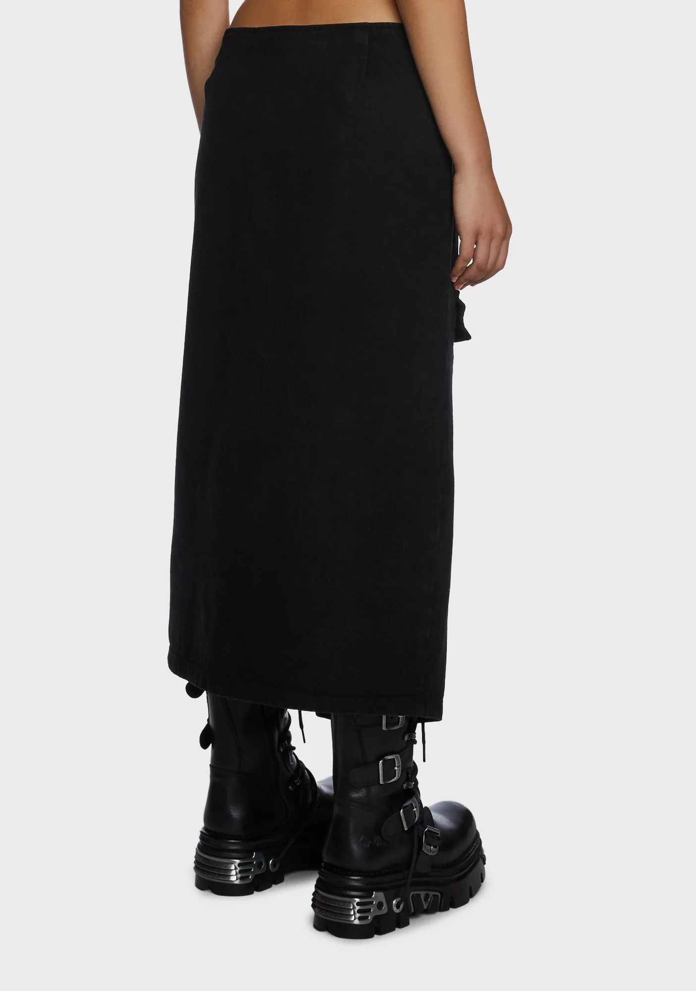 Monica Buckle Wrap Midi Skirt - Image 4