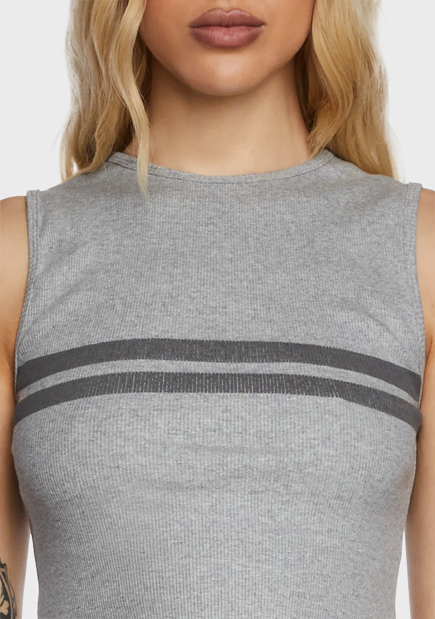 Monlo Vest Top - Gray - Image 5