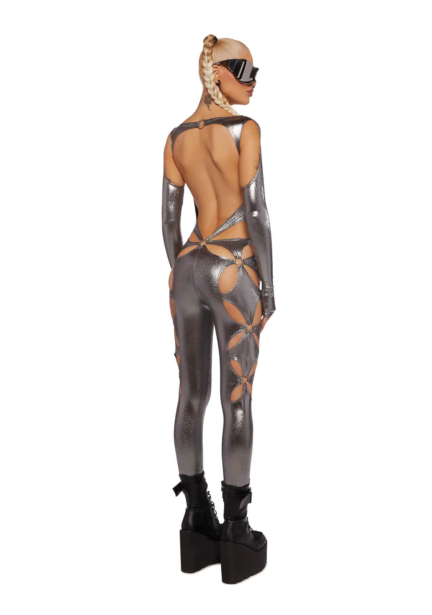 Monochrome Chaos Full Bodysuit - Image 4