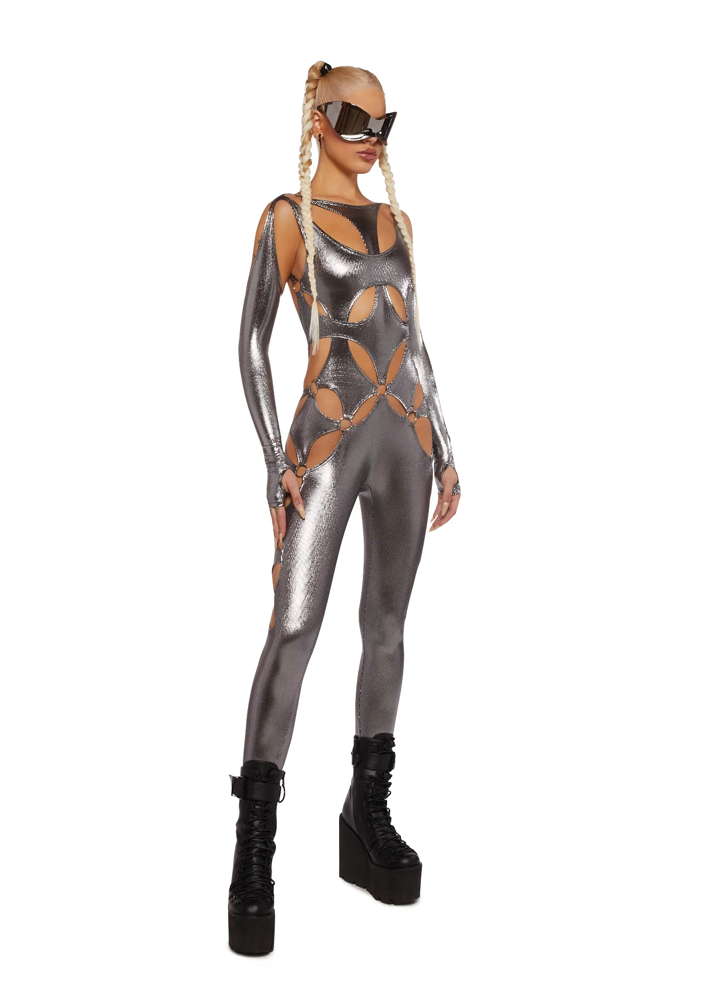 Monochrome Chaos Full Bodysuit - Image 5
