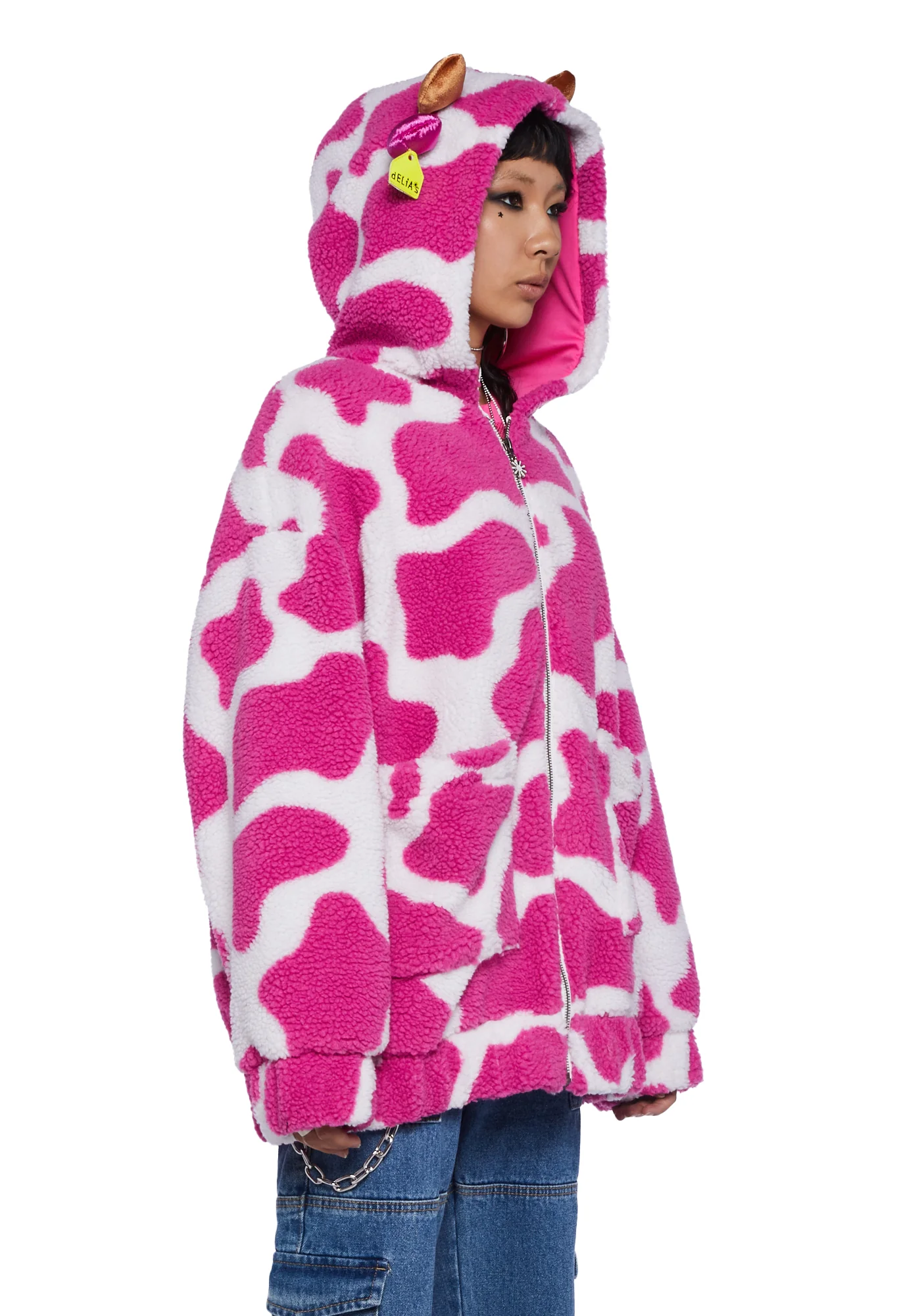 Moo-Tastic Mingle Hooded Sherpa Jacket - Image 3
