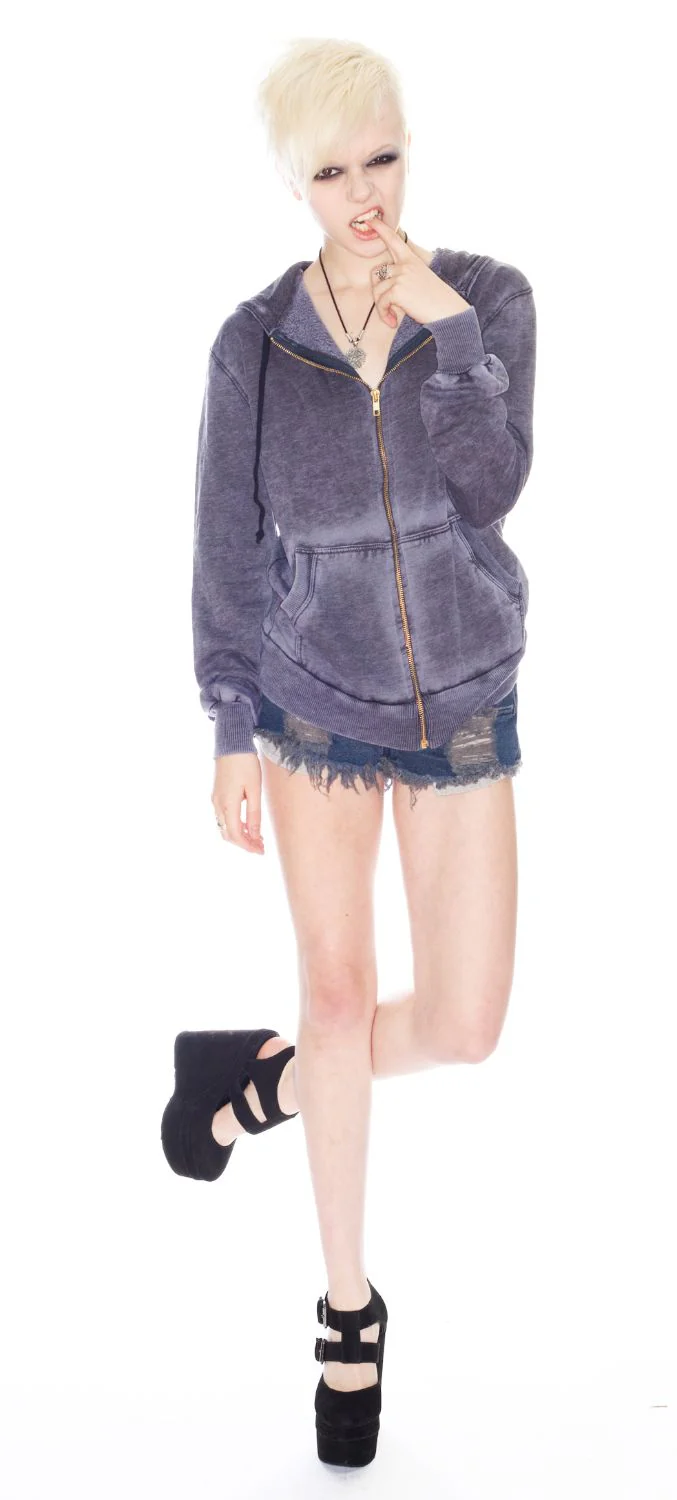 Moon Child Love Story Hoodie - Light Red - Image 7