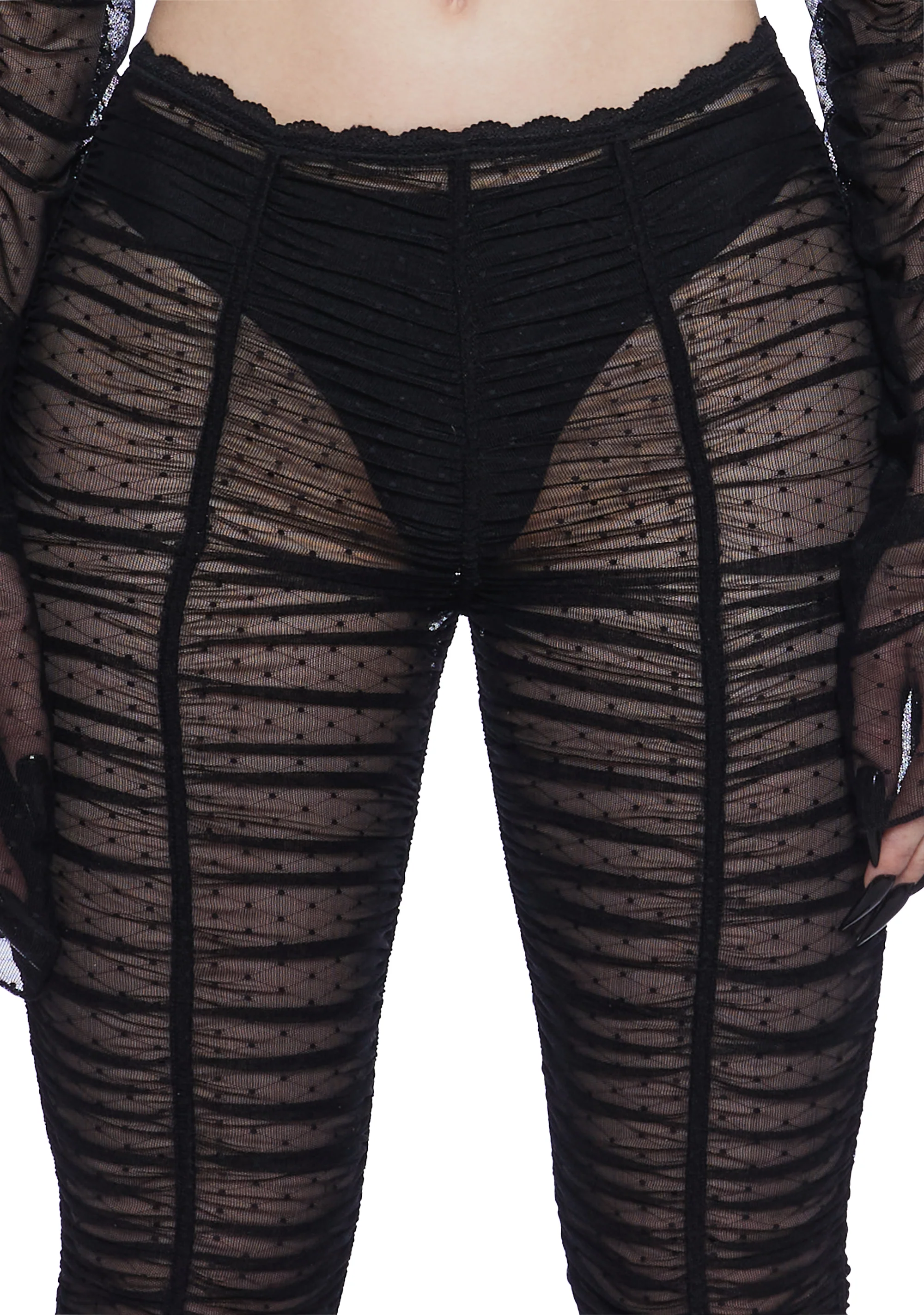 Moonchild Elegance Flared Pants - Black - Image 5