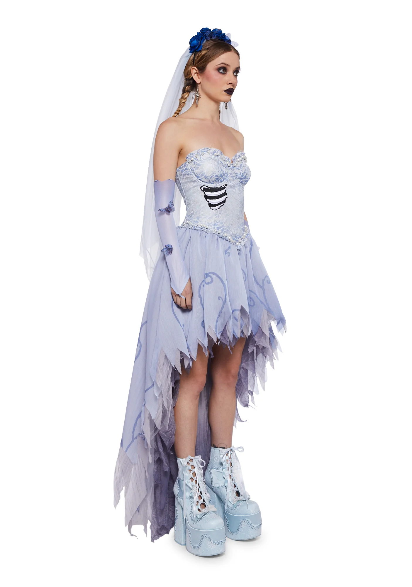 Moonlit Glow High-Low Dress - Image 3