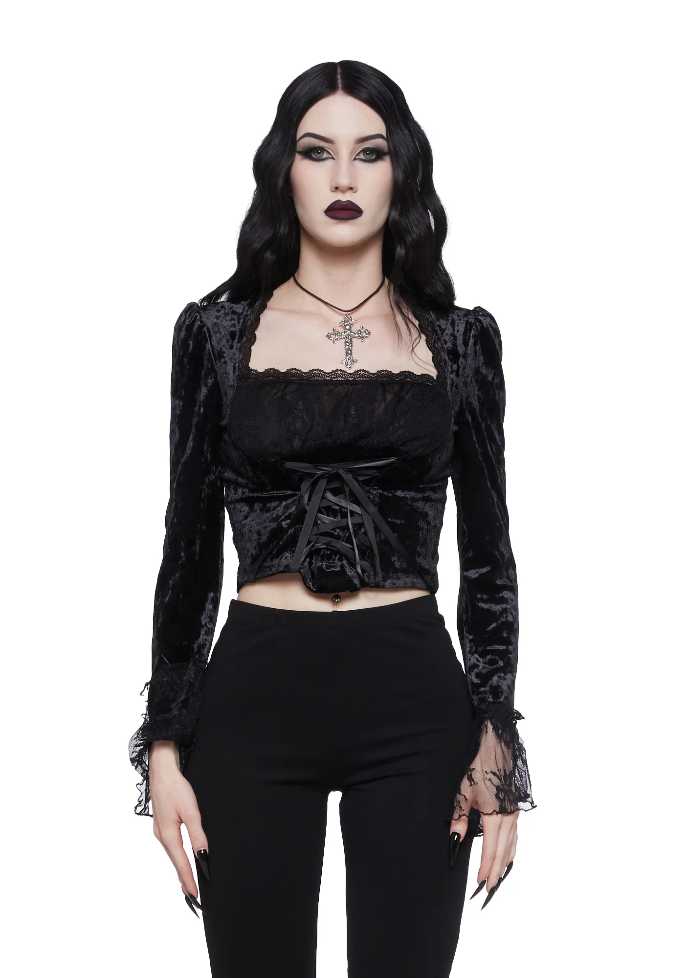 Moonlit Mingle Long Sleeve Top - Image 2