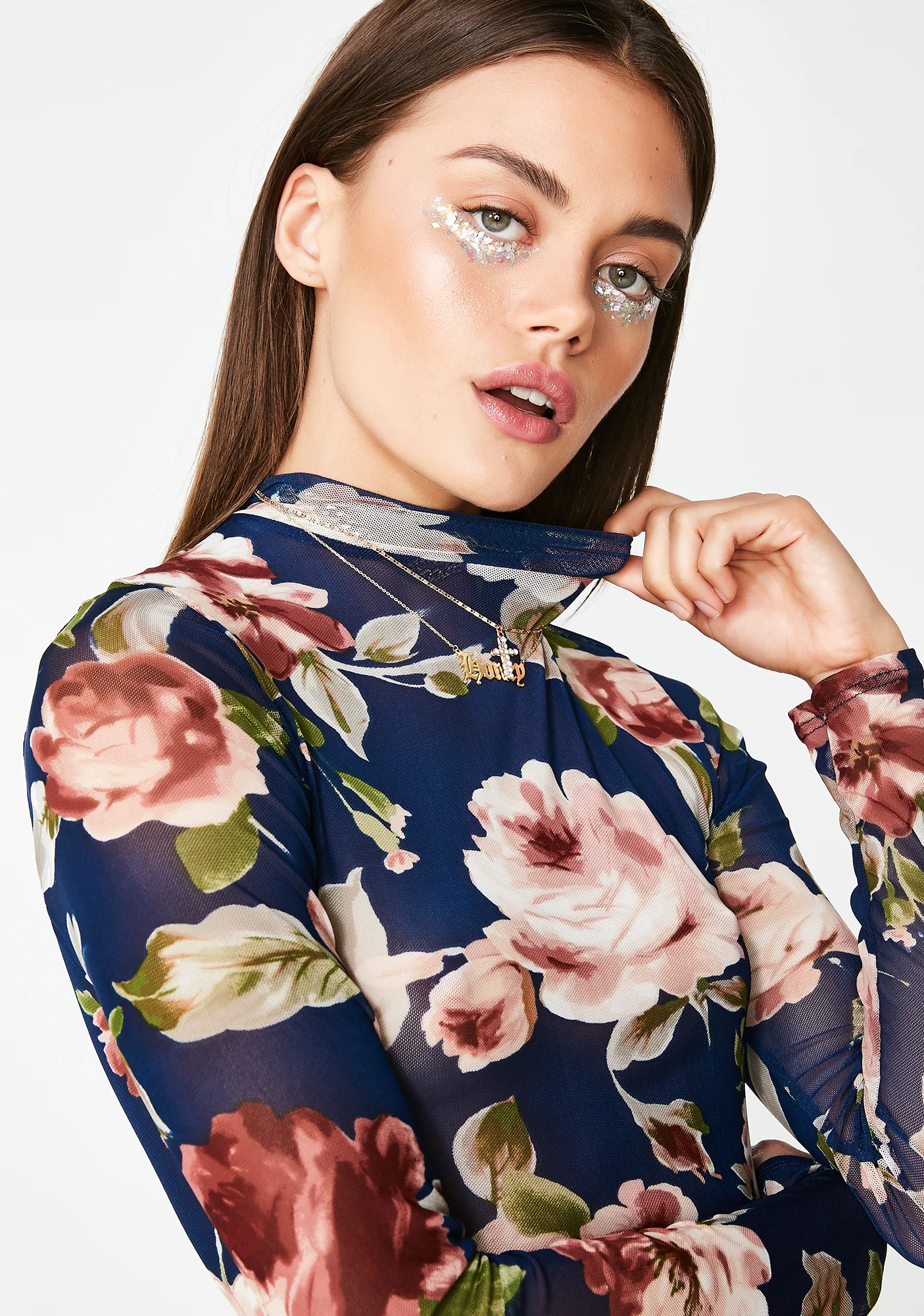 Moonshine Bed Of Rose Sheer Top - Image 3