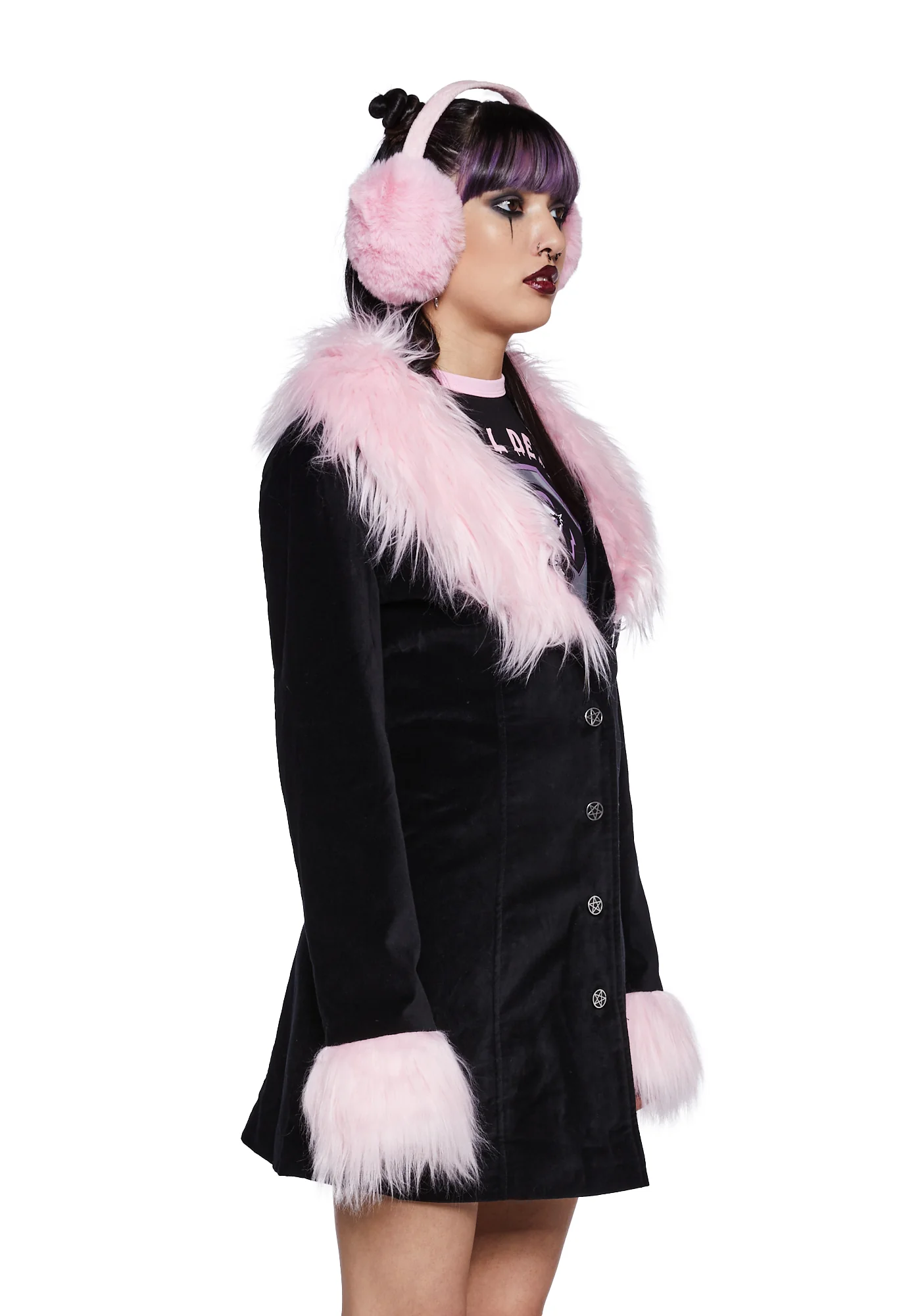 Morbid Beauty Velveteen Coat - Image 3