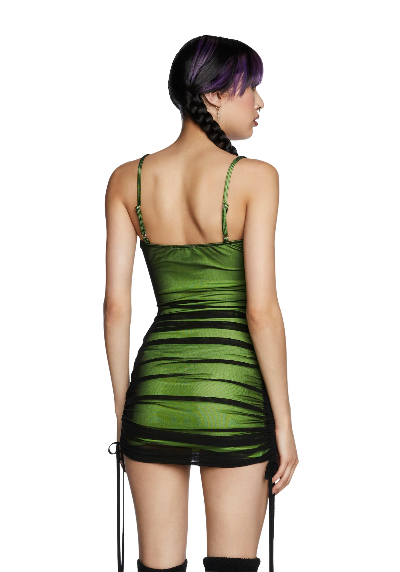 More Than Friends Mini Dress - Green - Image 3