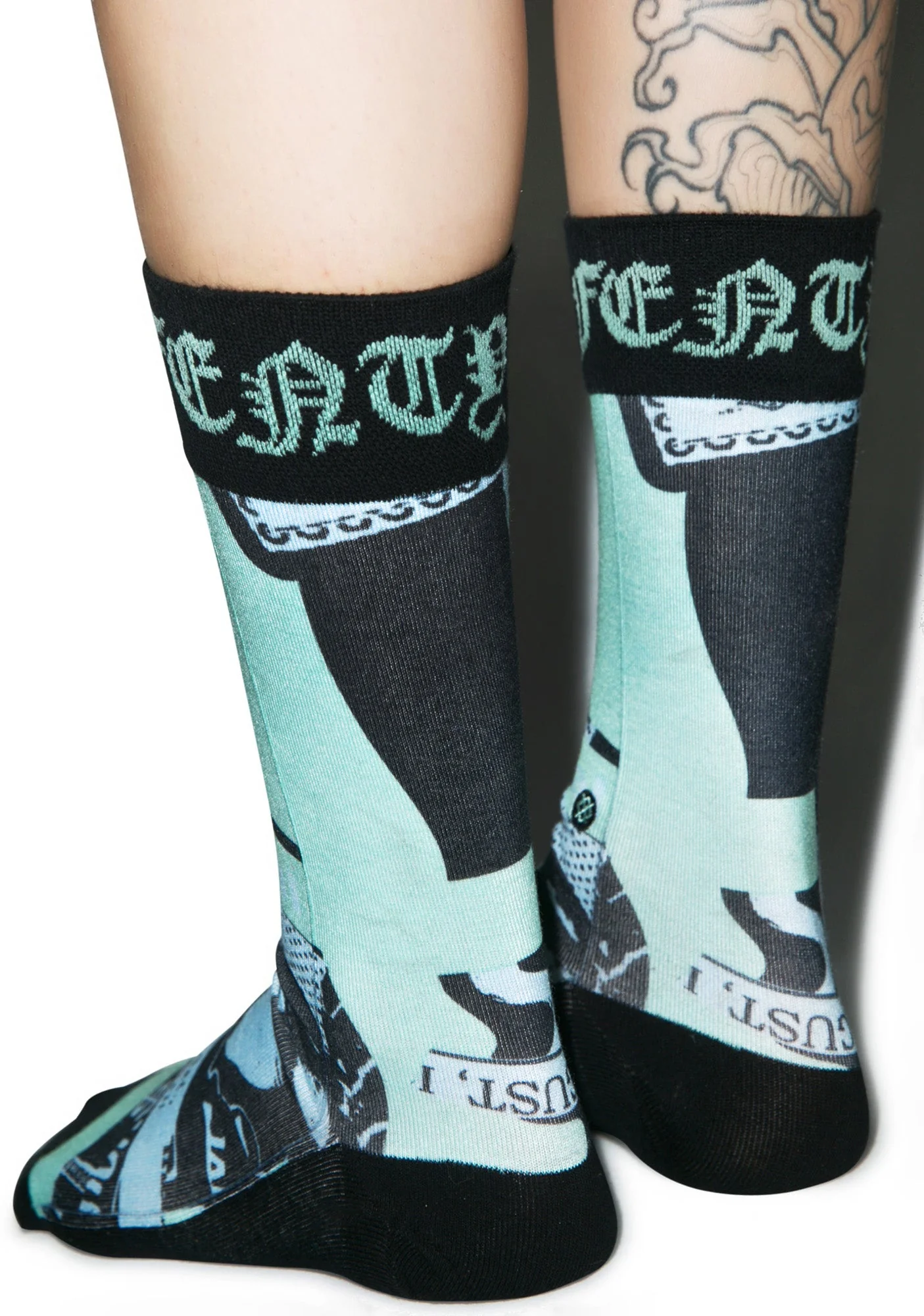 Most Wanted Crew Socks - Blue - Image 4