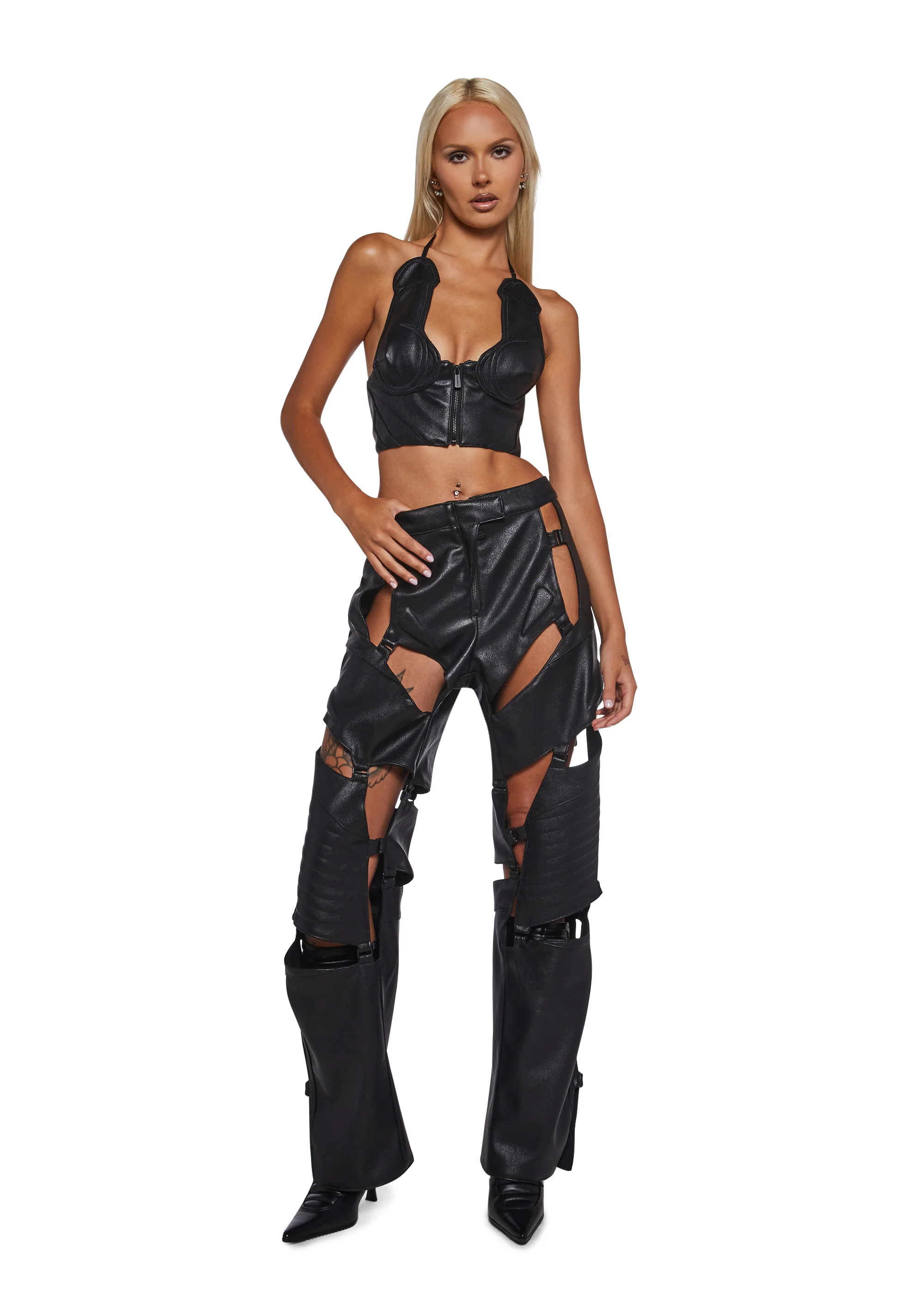 Moto Dickini Top - Black - Image 2
