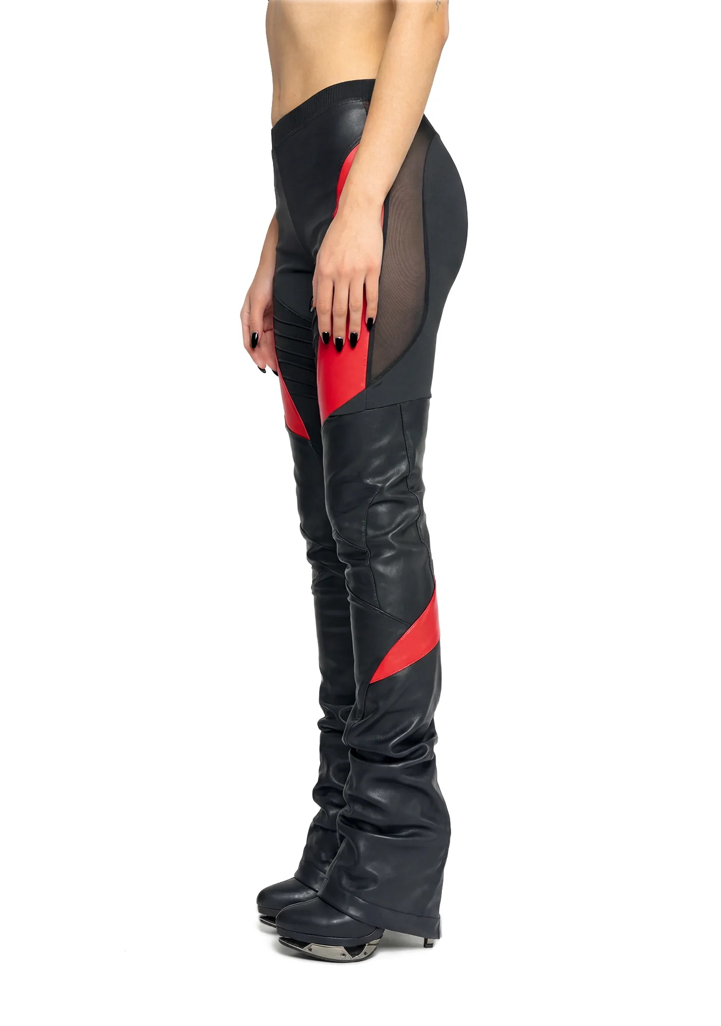 Moto Mesh Pants - Red - Image 3