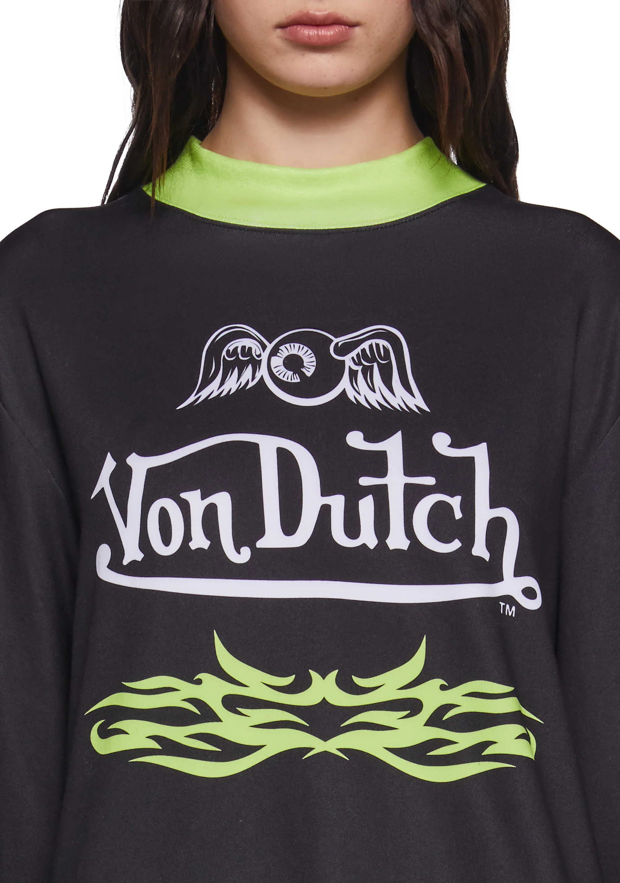 Motocross Long Sleeve Tee - Green - Image 5