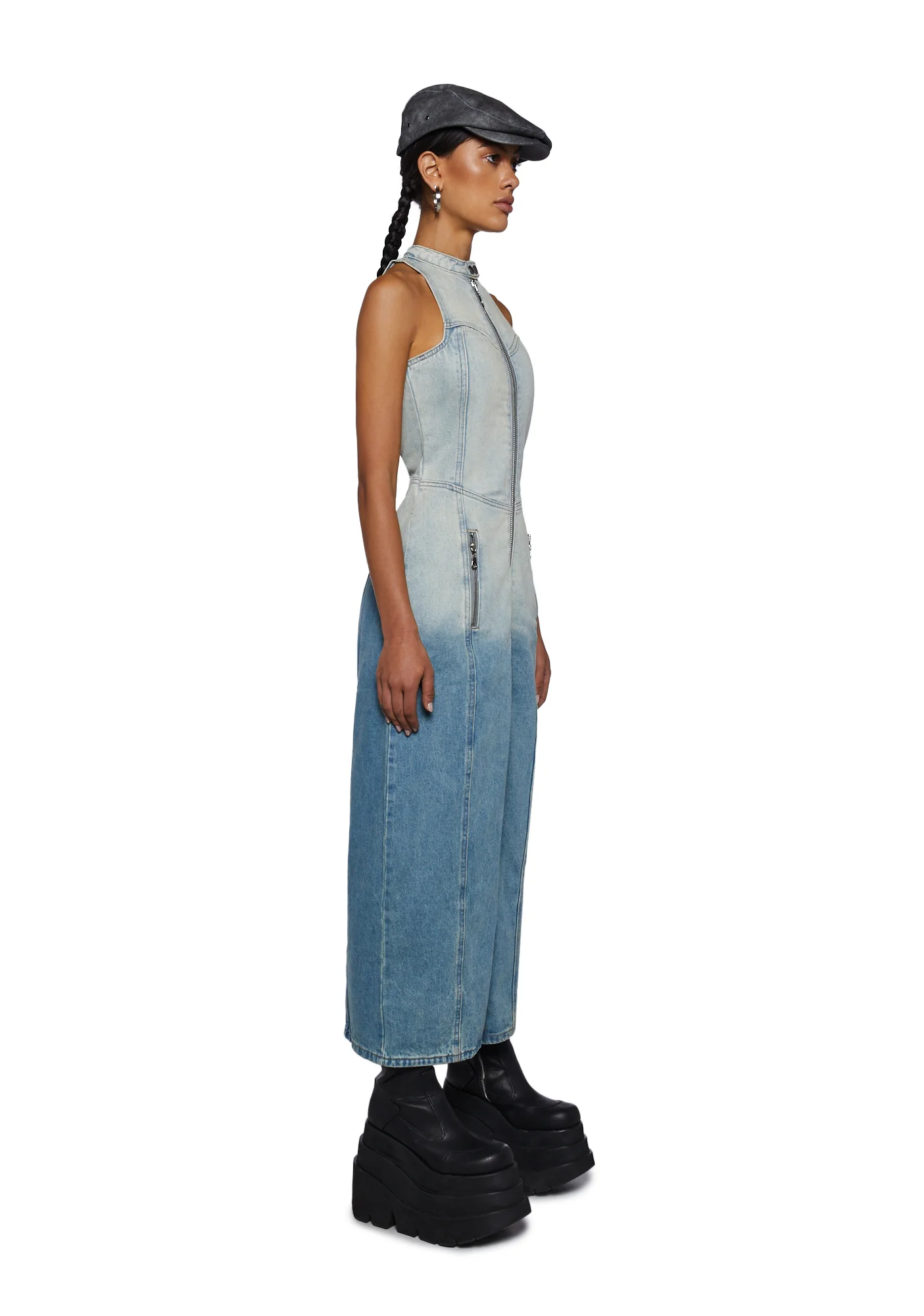 Motor Denim Maxi Dress - Image 3