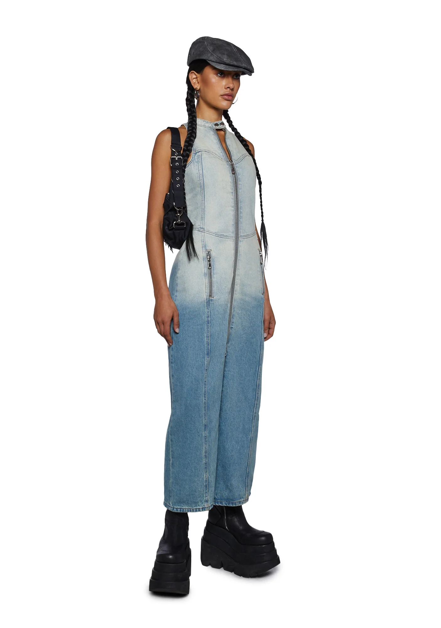 Motor Denim Maxi Dress - Image 5