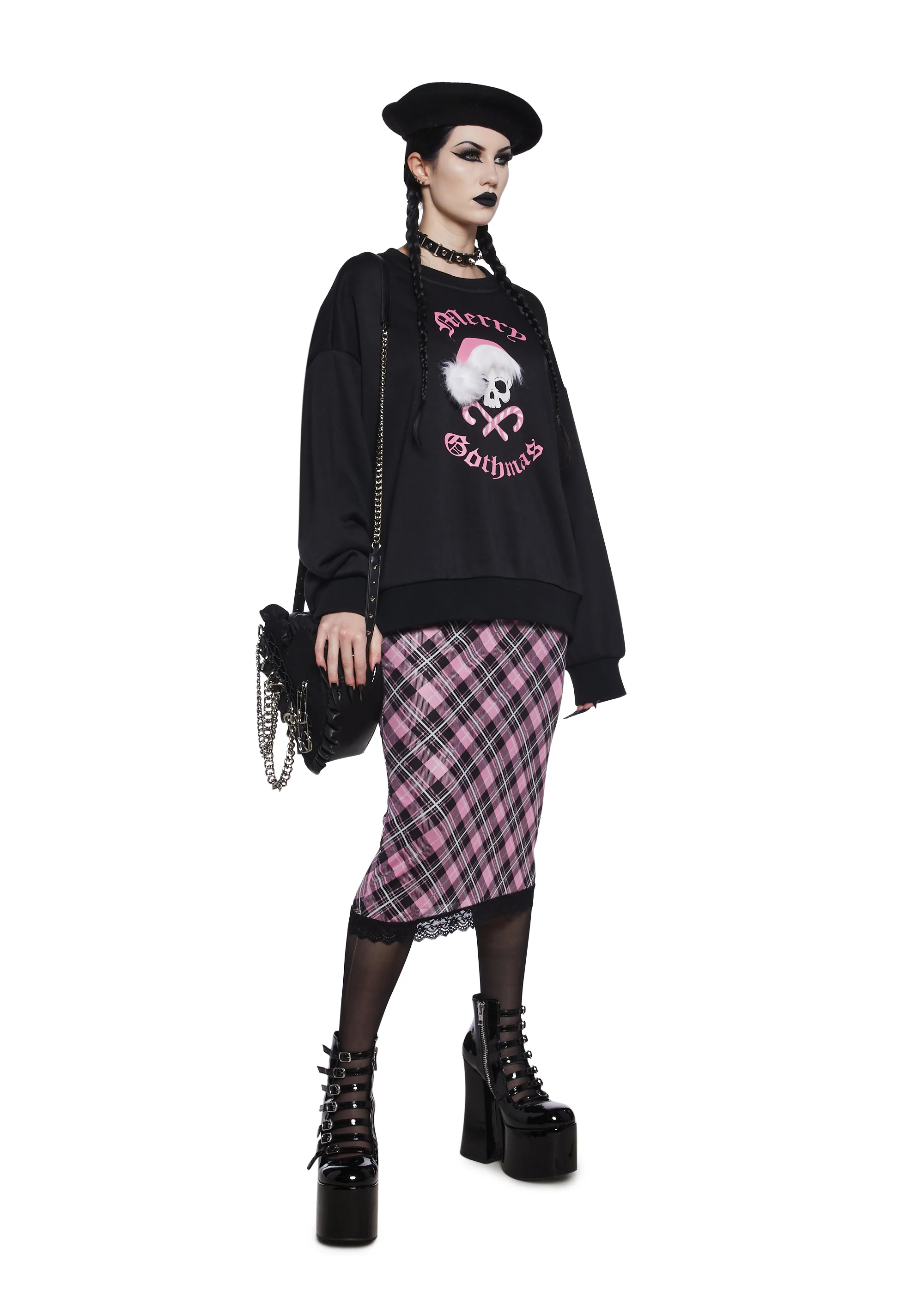 Mournful Cheer Mesh Midi Skirt - Image 2