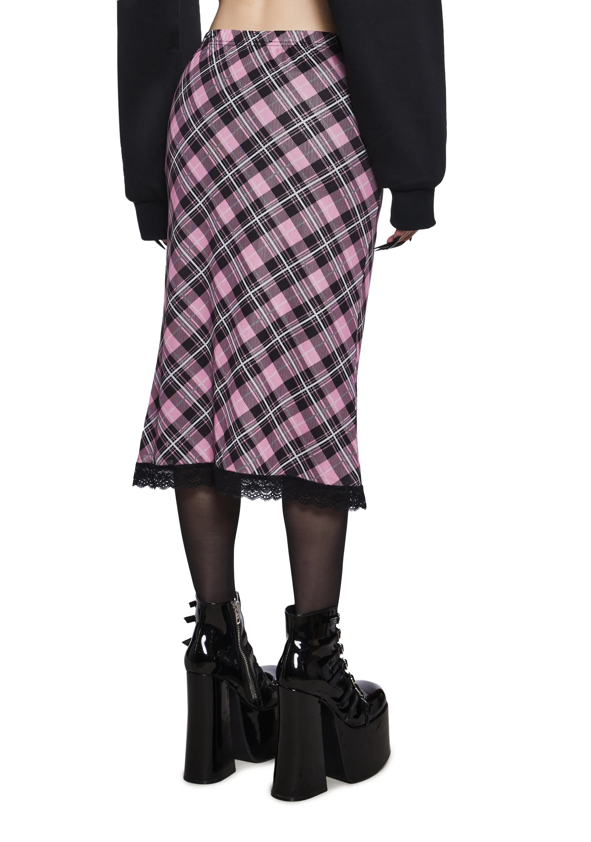 Mournful Cheer Mesh Midi Skirt - Image 3