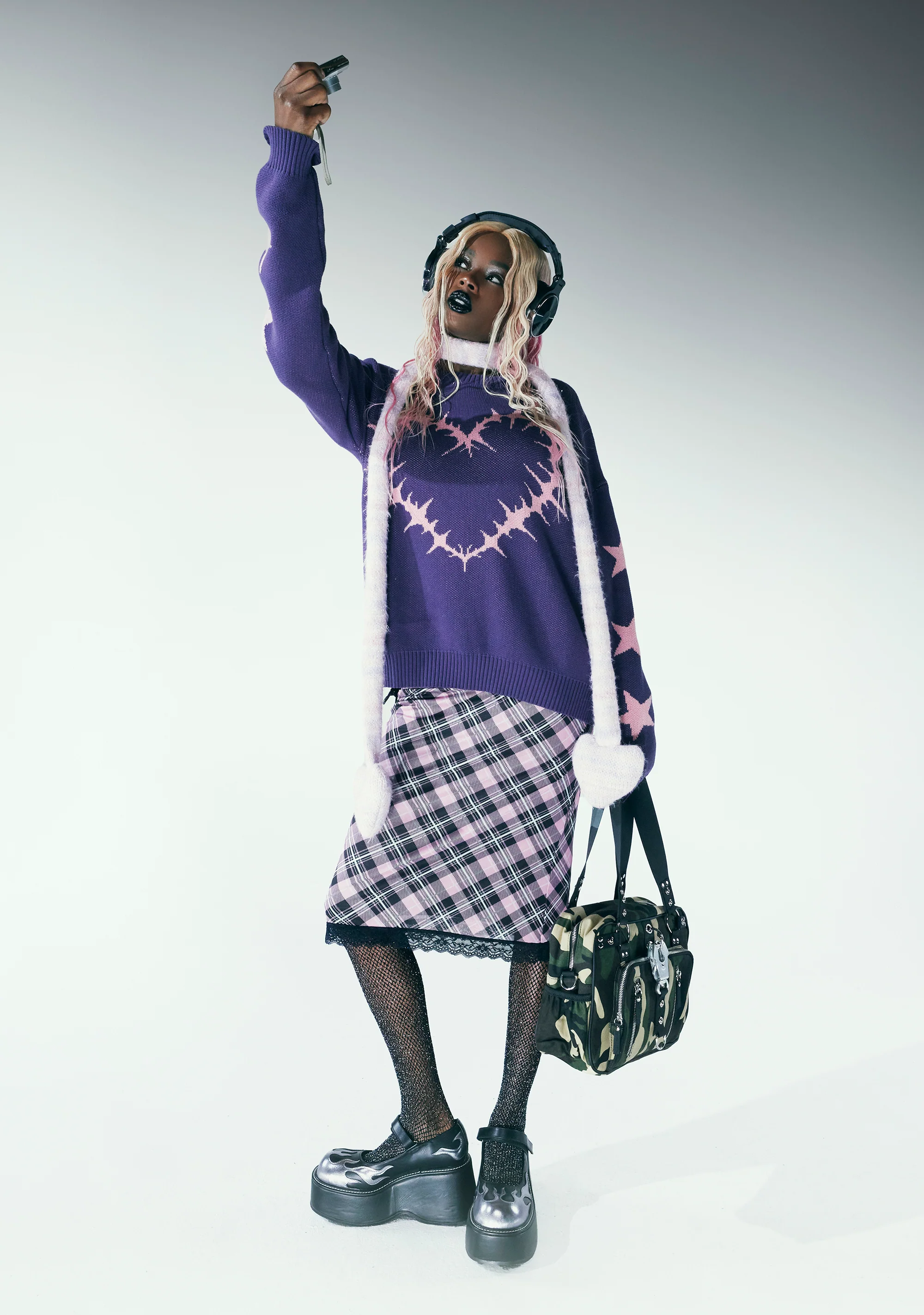 Mournful Cheer Mesh Midi Skirt - Image 5