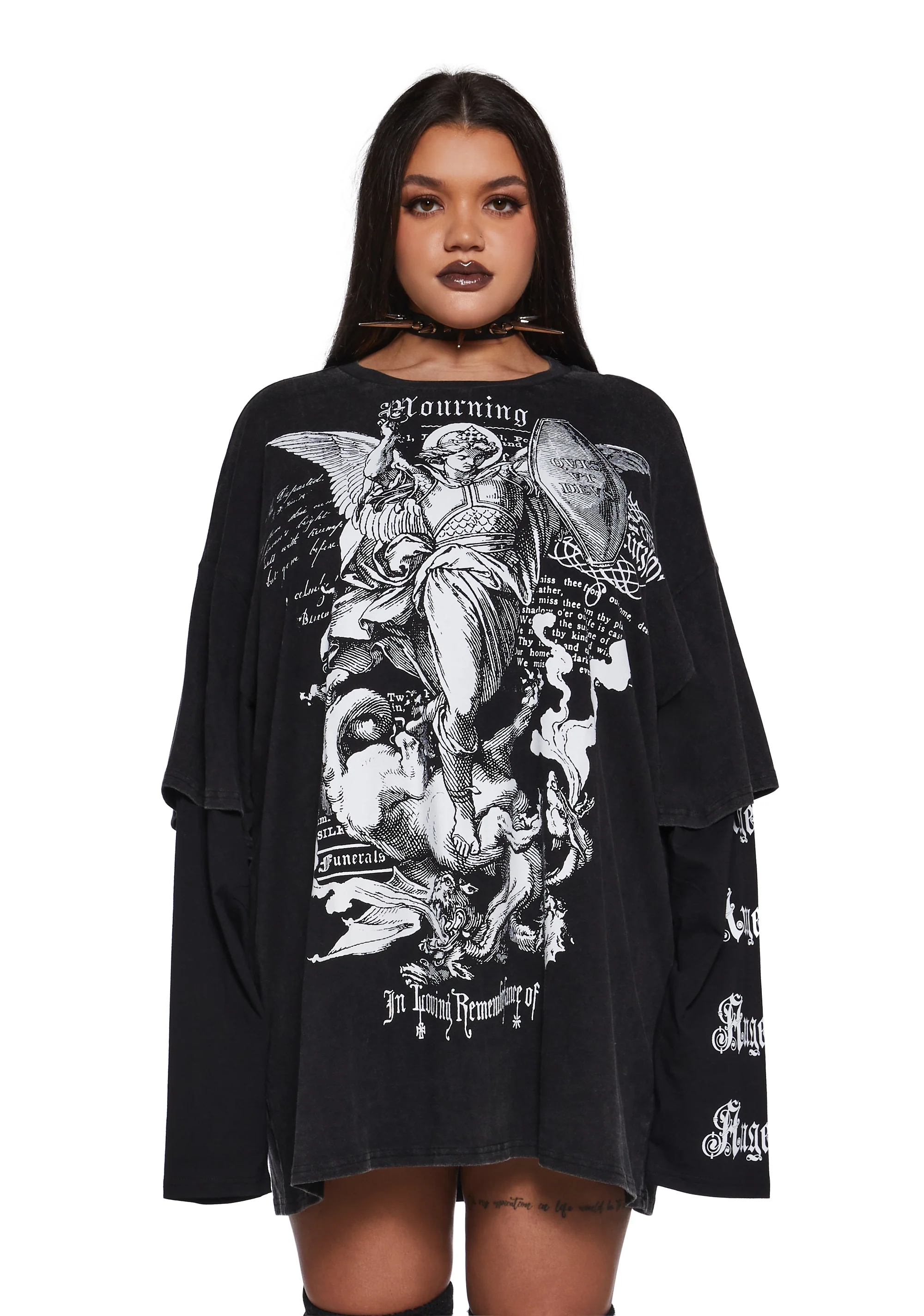 Mourning Angels Long Sleeve Top - Image 2