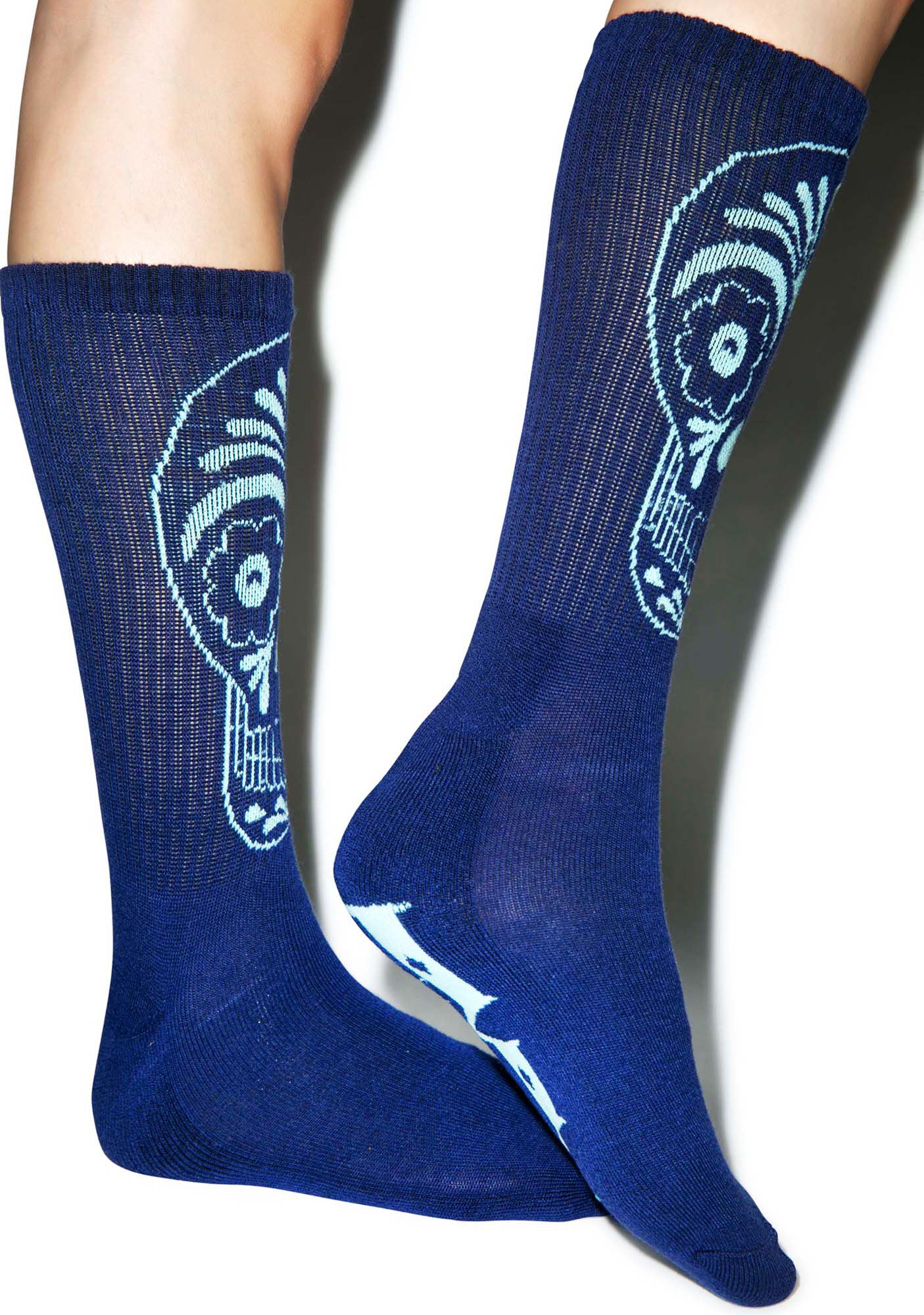 Muertos Socks - Light Blue - Image 3