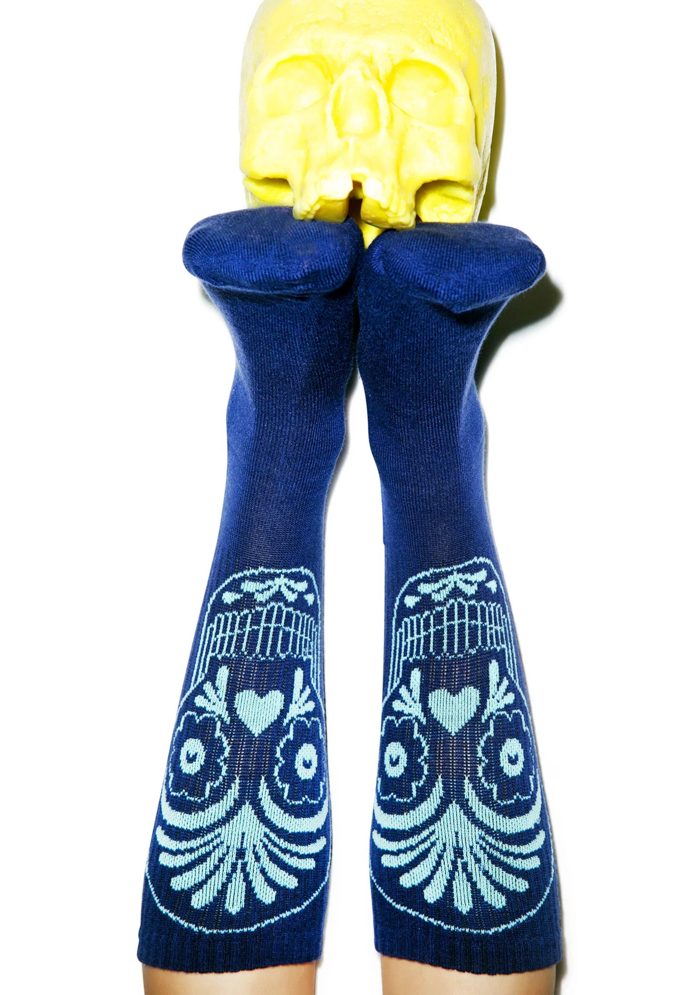 Muertos Socks - Light Blue - Image 5