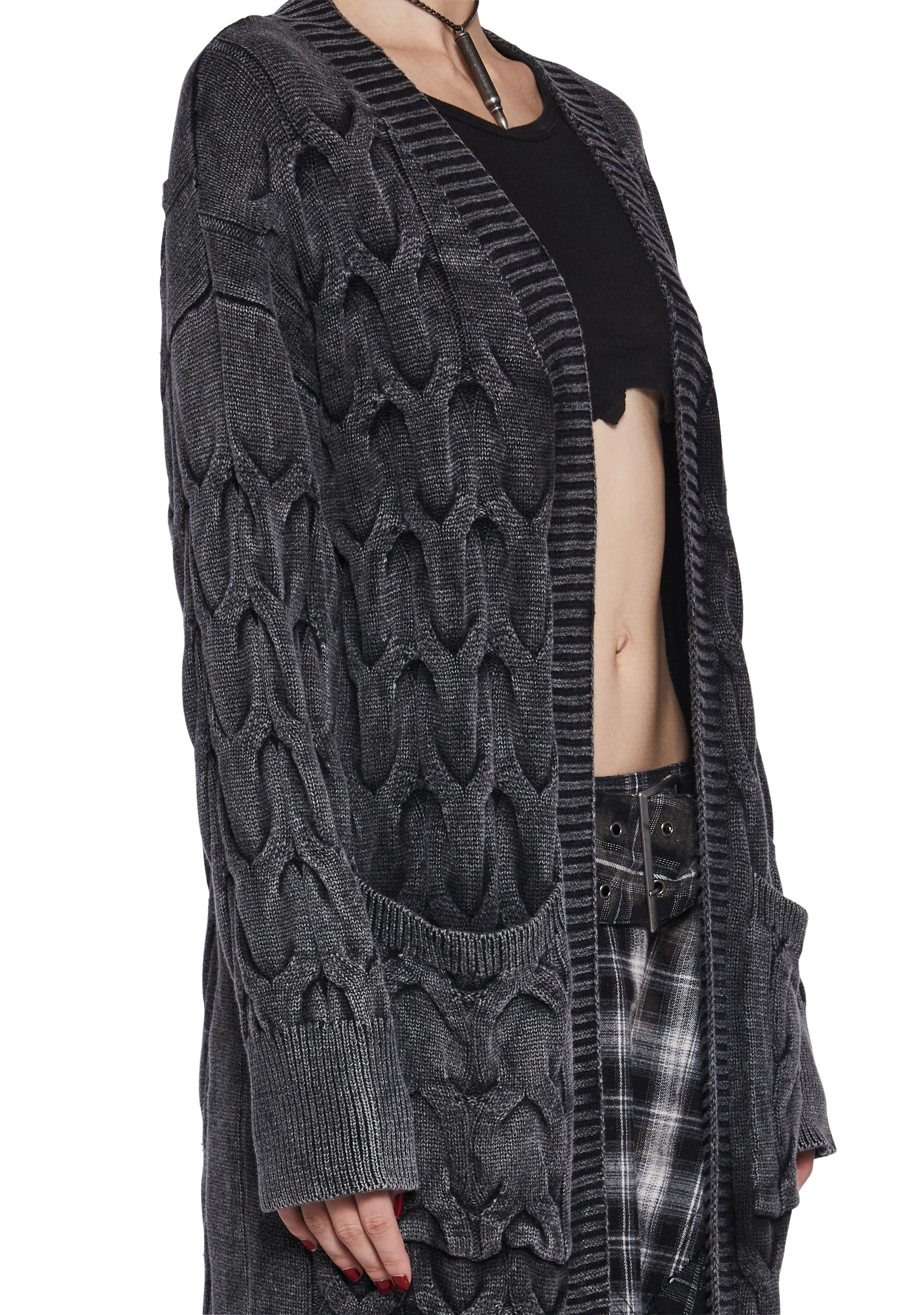 Musical Taste Cable Knit Duster - Image 2