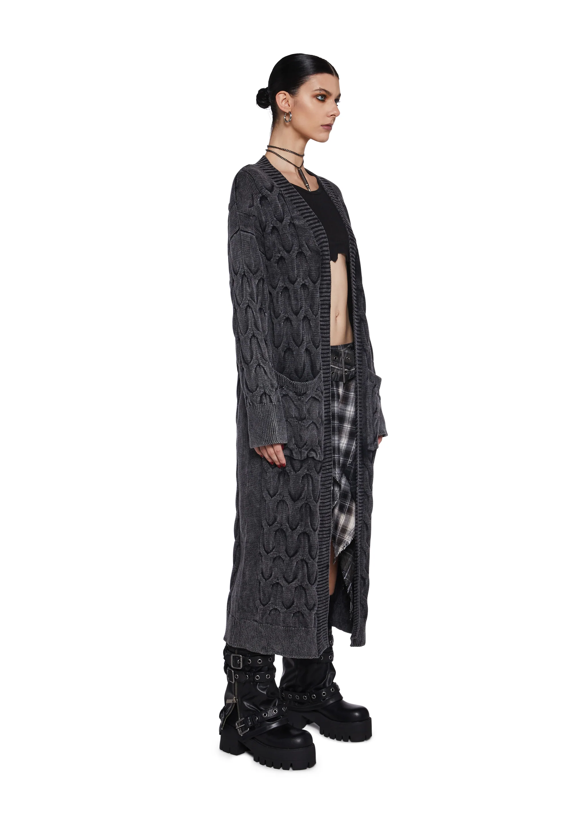 Musical Taste Cable Knit Duster - Image 3