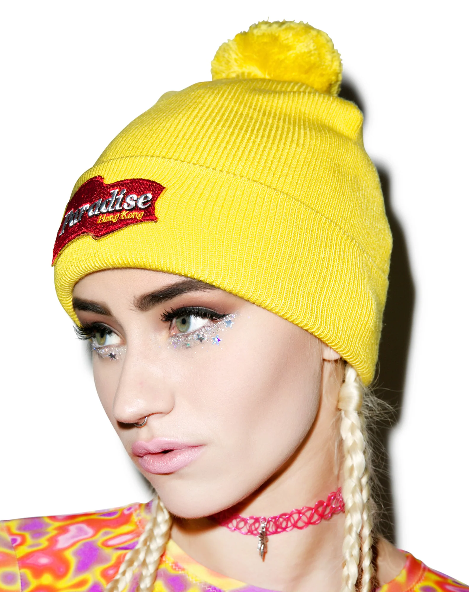 Mustard Pom Pom Beanie - Image 4