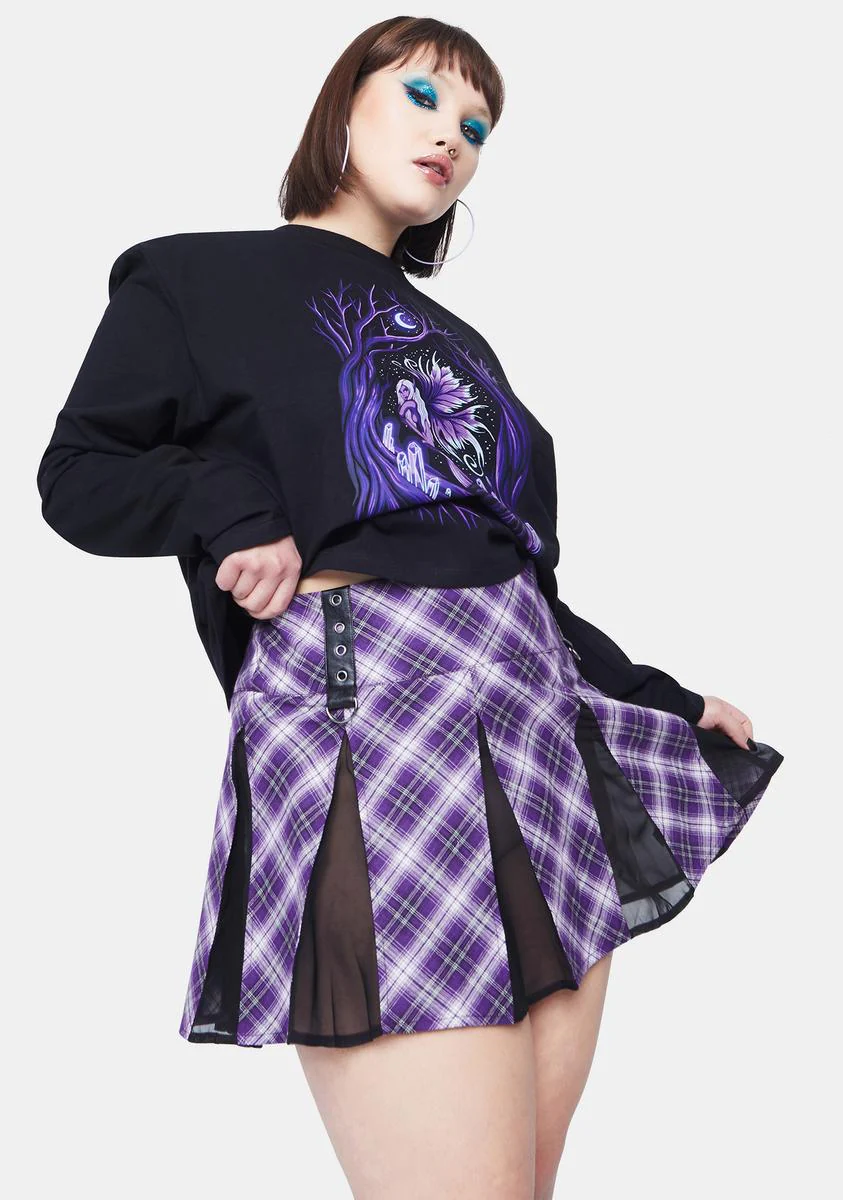 My Intuition On Point Plaid Mini Skirt - Image 2