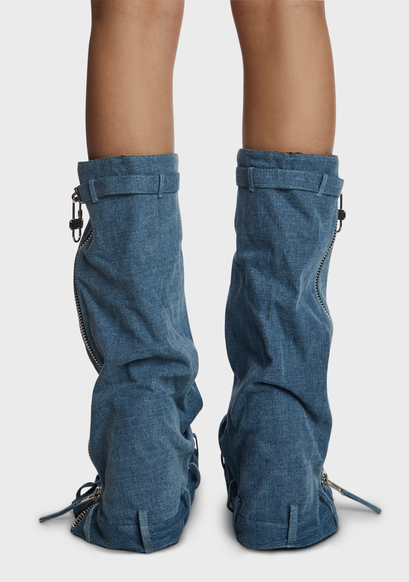 My Own Way Denim Boots - Image 4