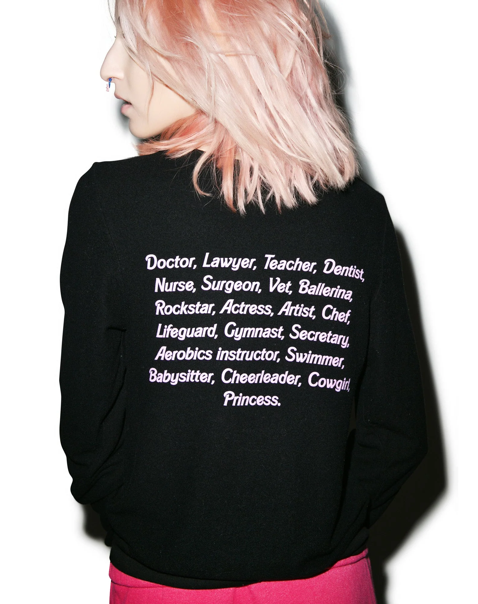 My Resume Baggy Beach Jumper - Light Pink - Image 14