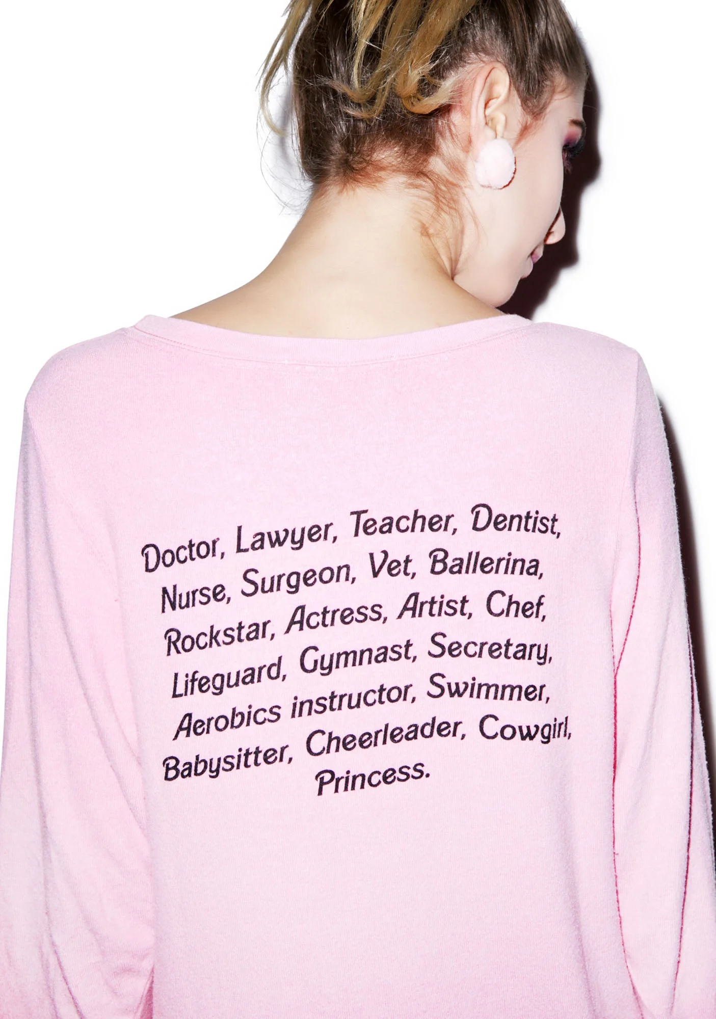 My Resume Baggy Beach Jumper - Light Pink - Image 6