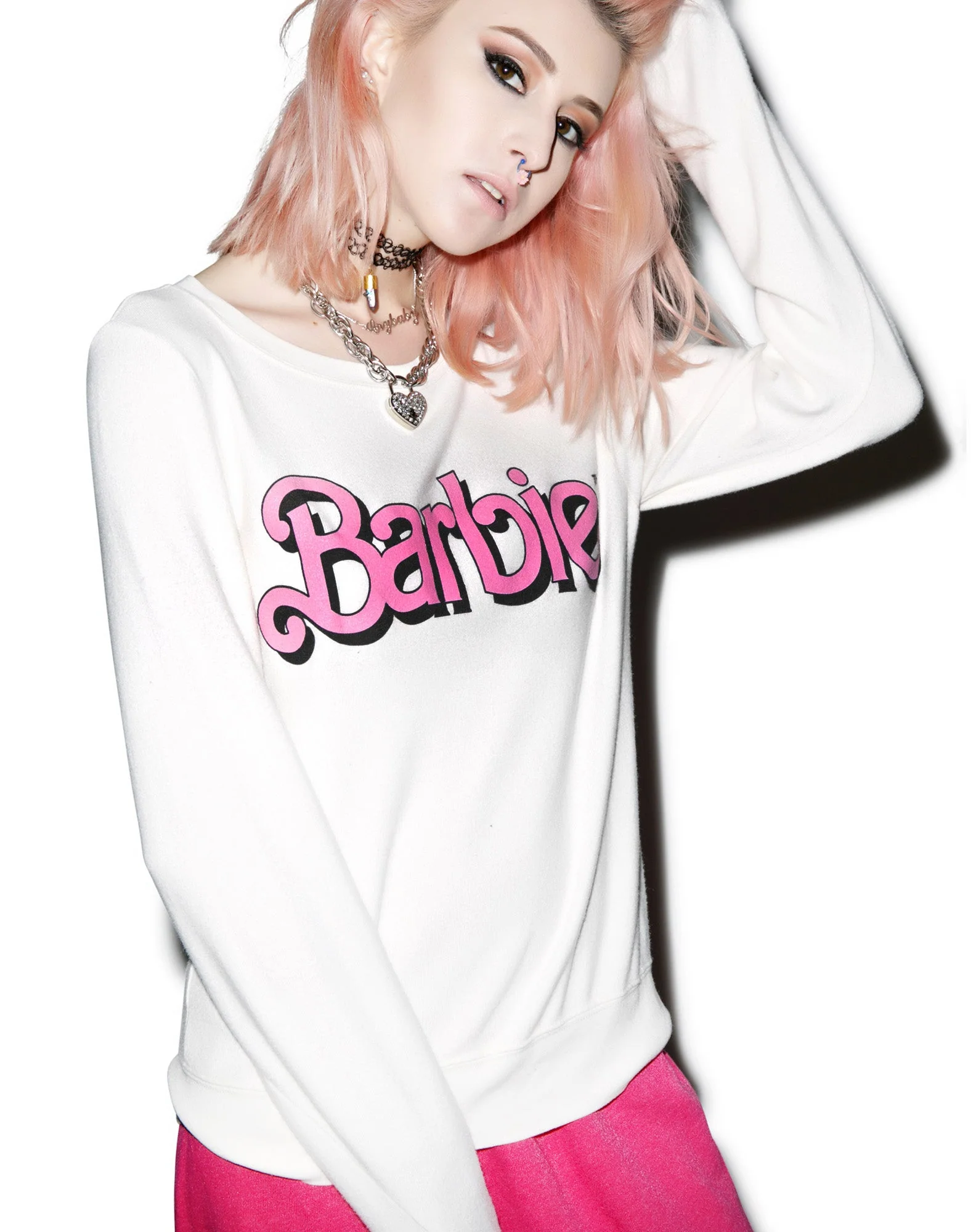 My Resume Baggy Beach Jumper - Light Pink - Image 7