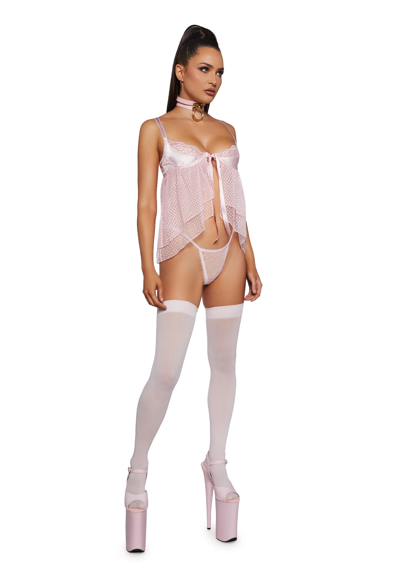 My Secret's Keeper Lingerie Set-Pink - Image 2