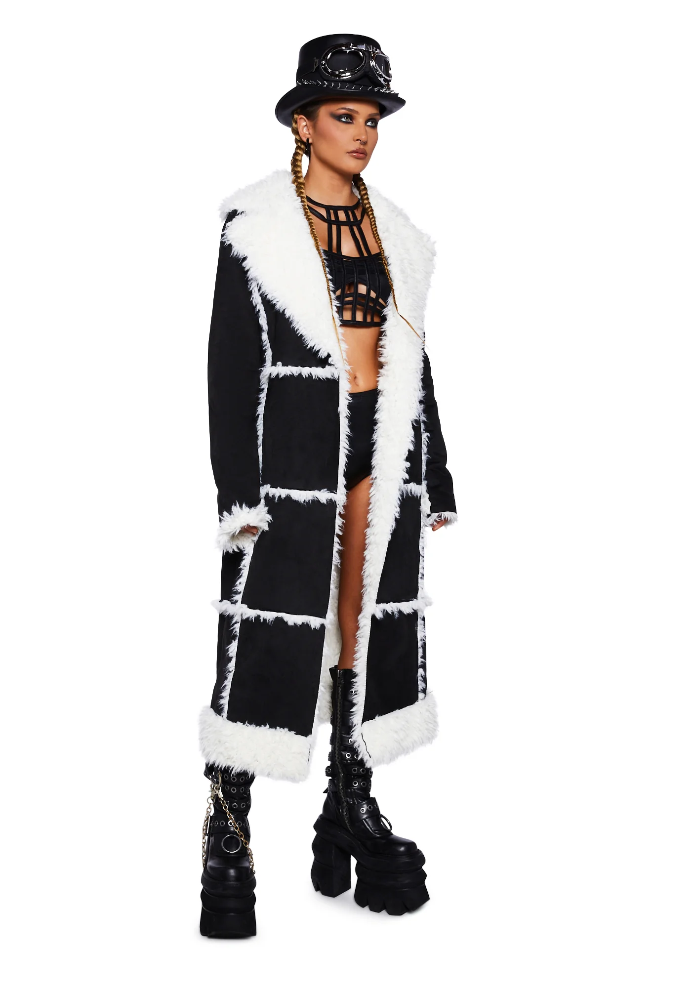 Myriad Memories Faux Fur Coat - Image 5