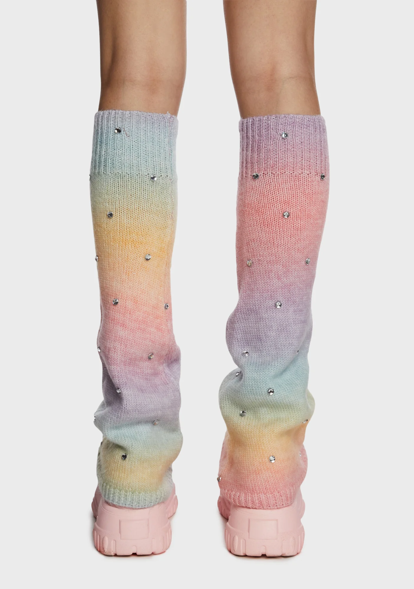 Mythical Fantasy Leg Warmers - Light Rainbow - Image 3