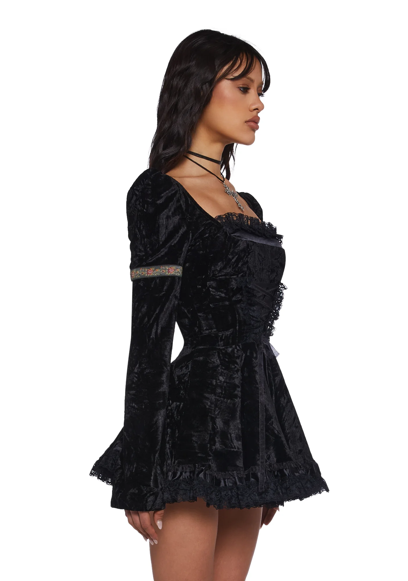 Myths N' Legends Mini Dress - Black - Image 3