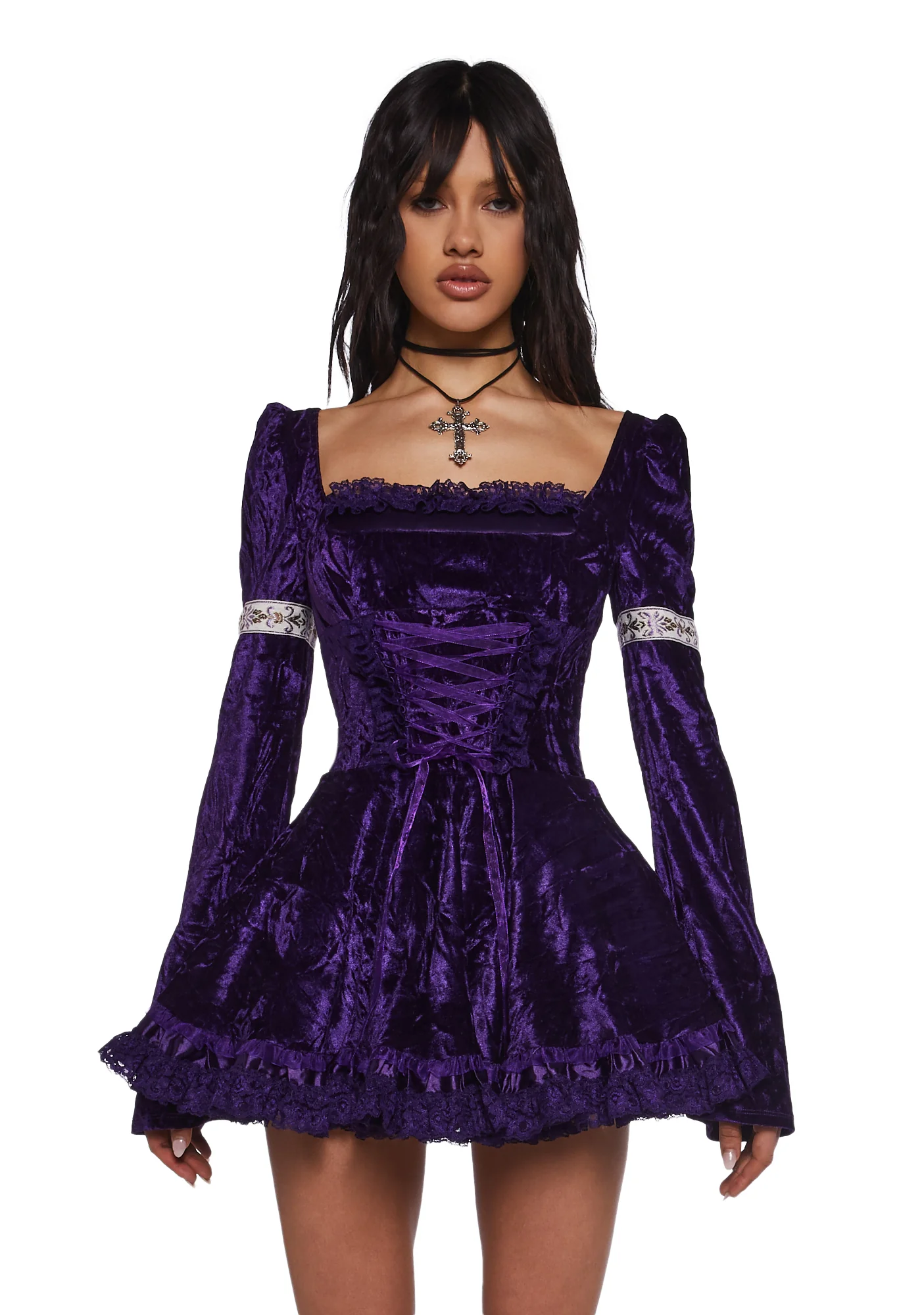 Myths N' Legends Mini Dress - Purple - Image 2