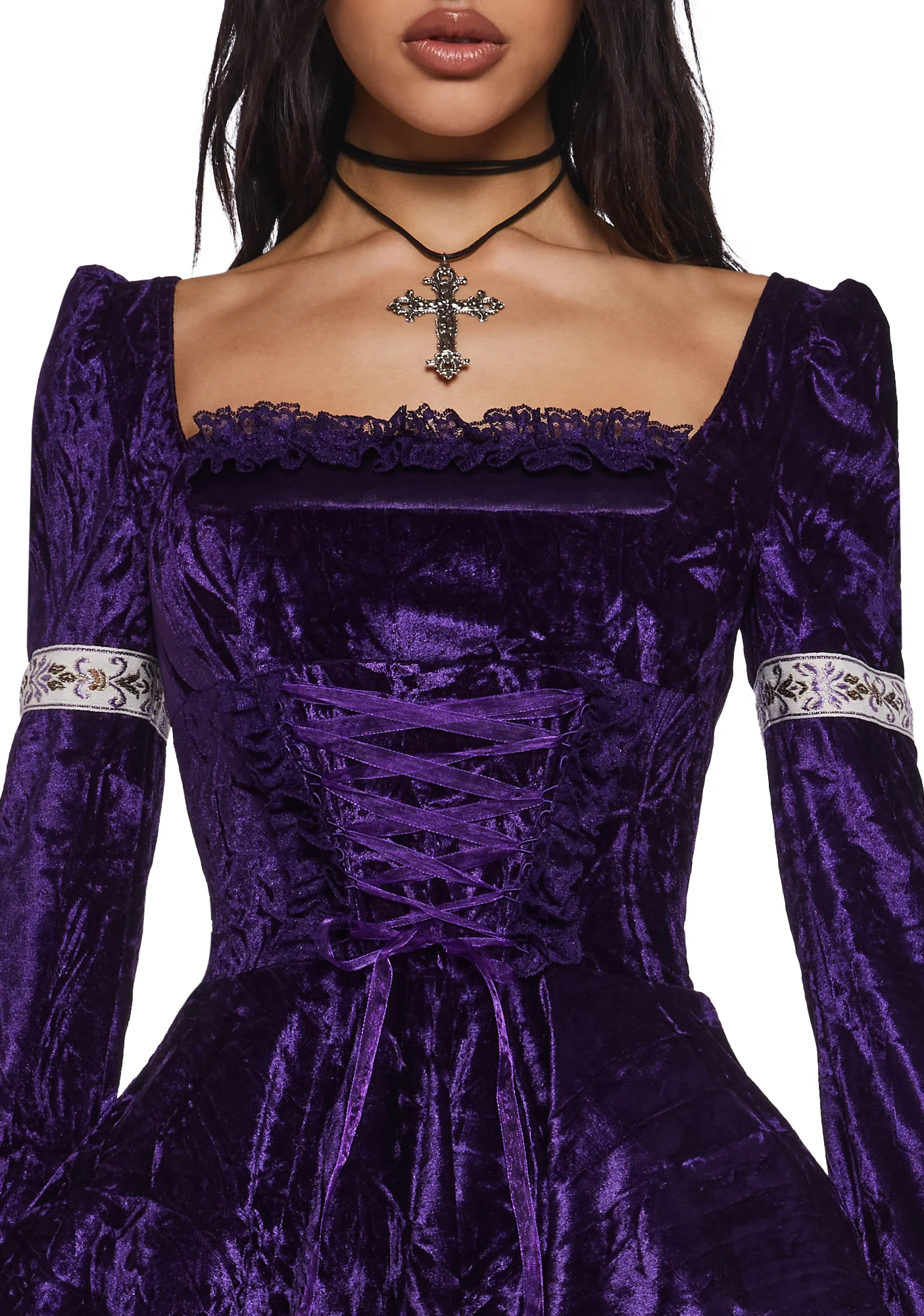 Myths N' Legends Mini Dress - Purple - Image 6