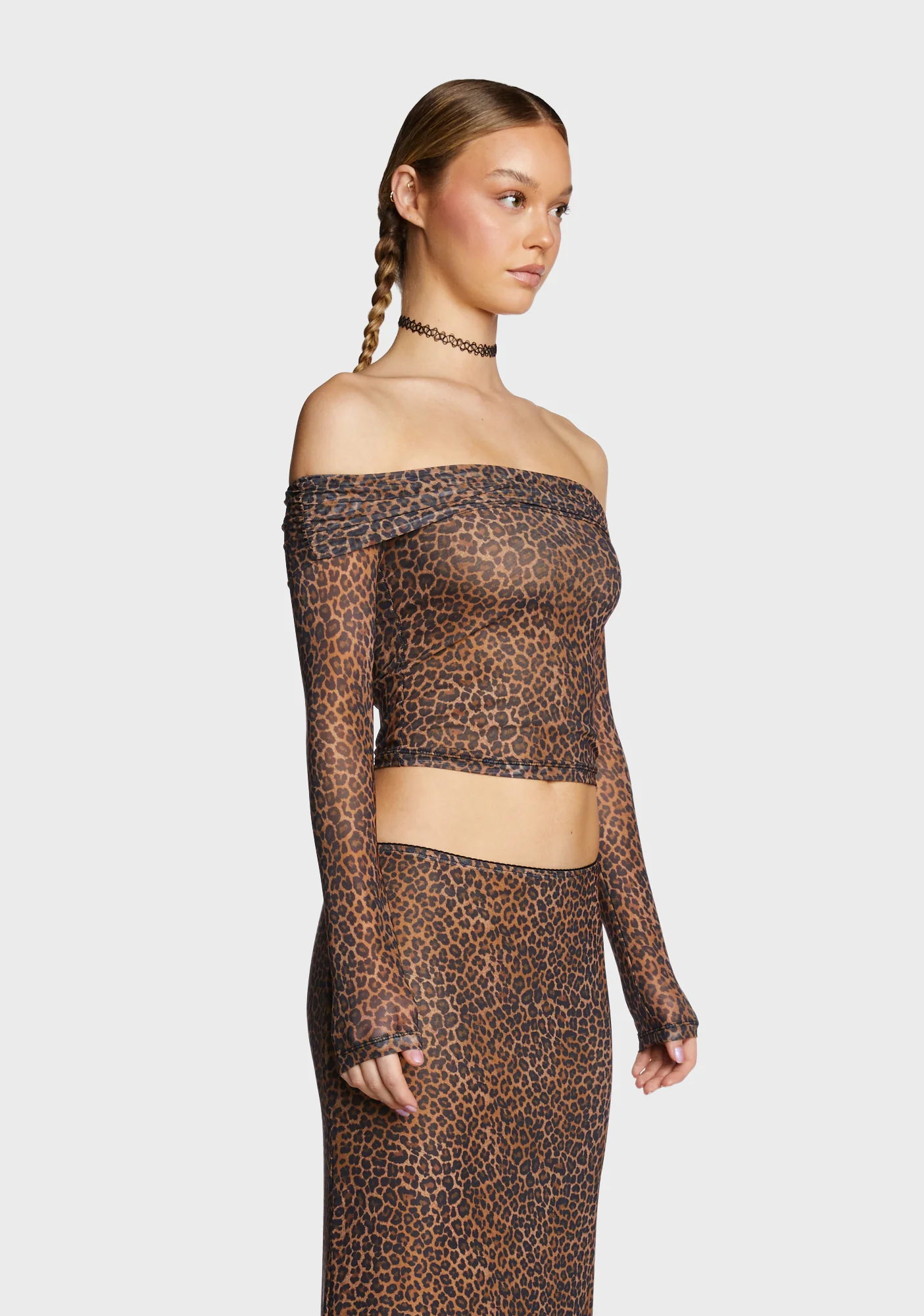 Nagini Long Sleeve Bardot Top - Image 4