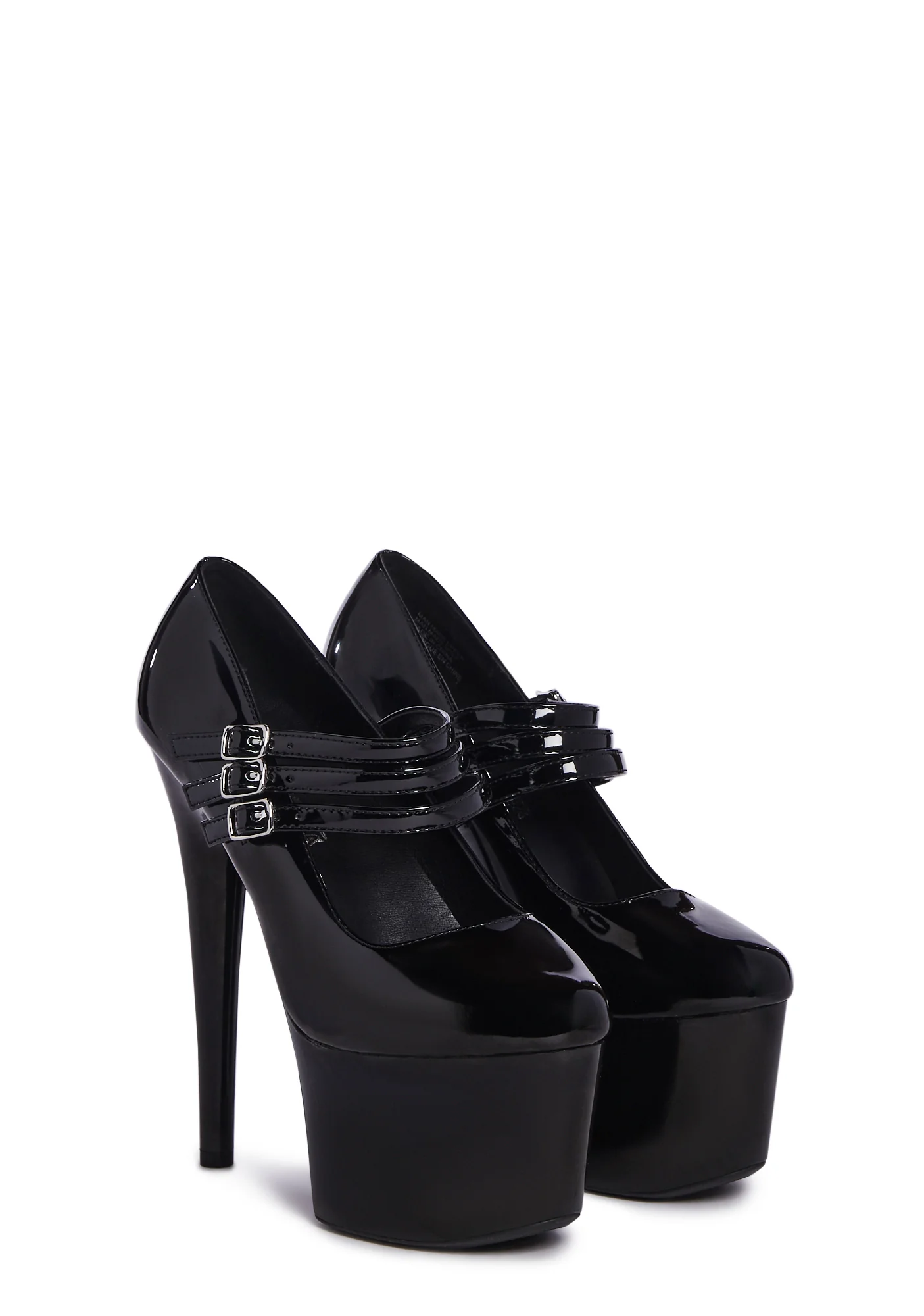 Natasha Platform Stiletto Heels - Black - Image 3