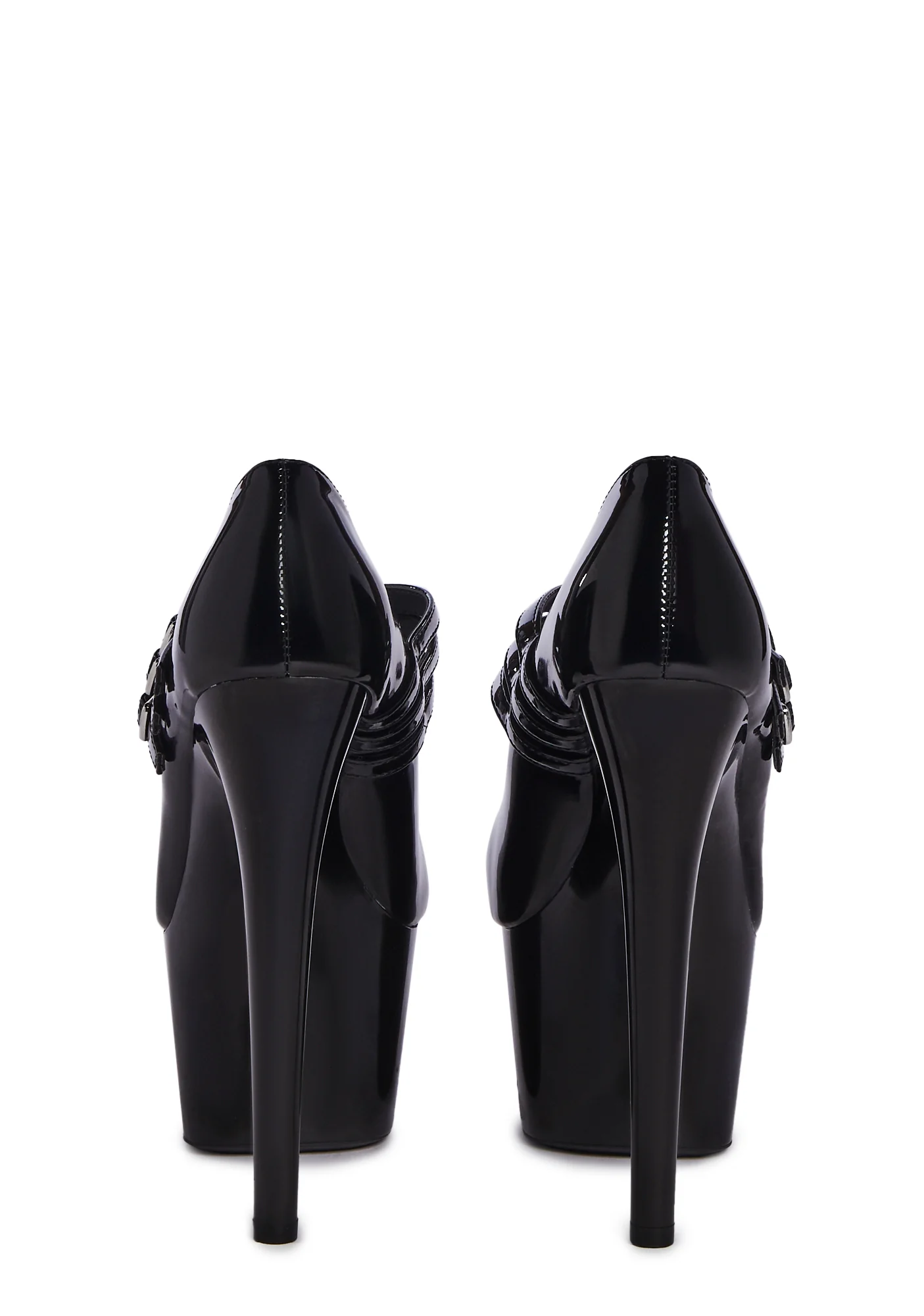 Natasha Platform Stiletto Heels - Black - Image 4