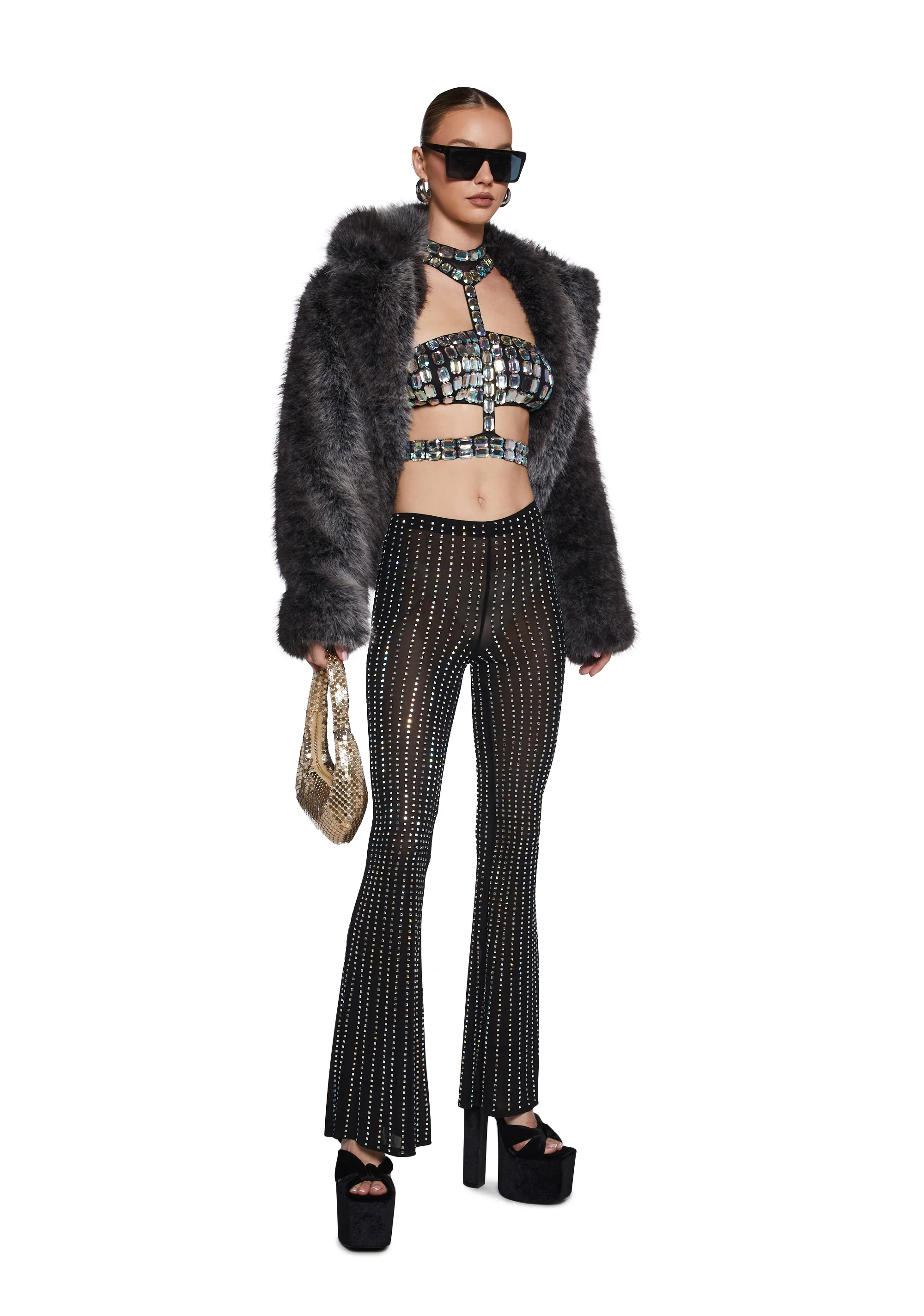 Naughty Glitz Rhinestone Pants - Image 2