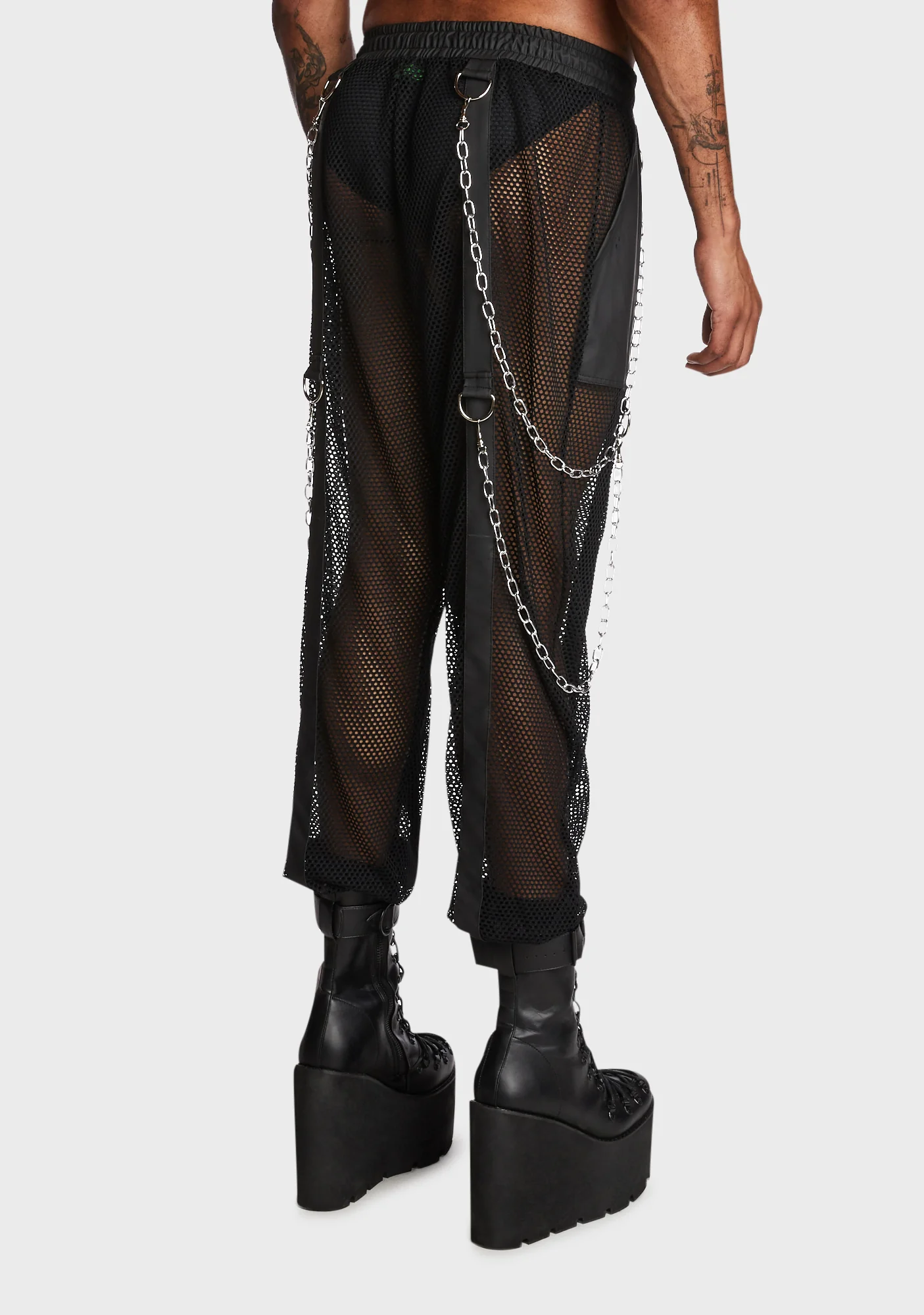 Naughty Nights Unisex Fishnet Joggers - Image 4